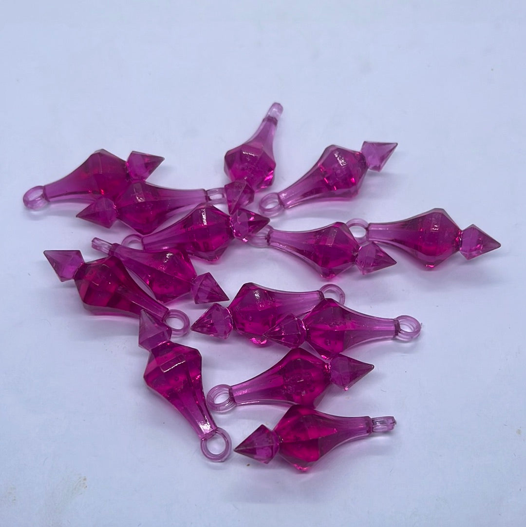 Acrylic  plastic color design beads -100g 2