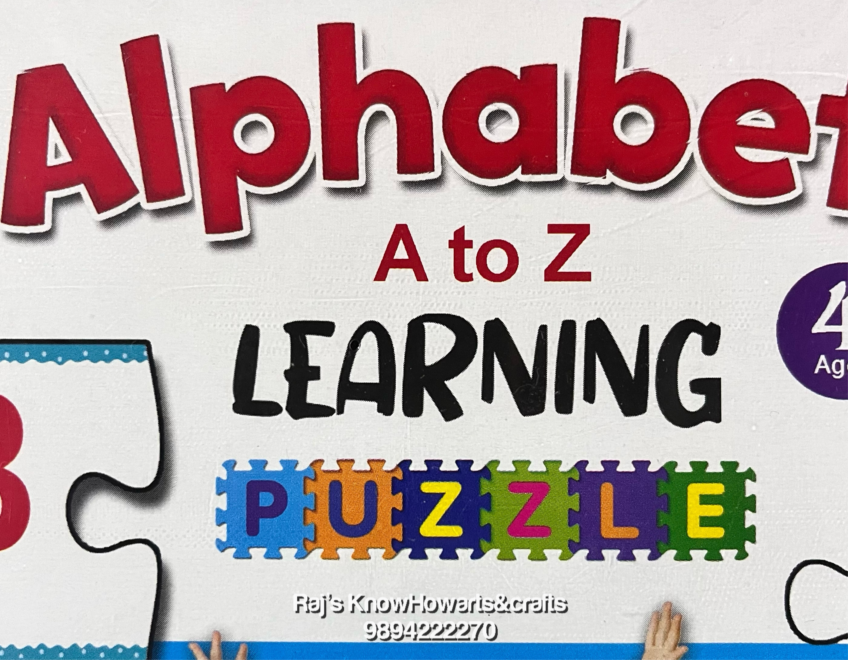 Alphabet A to Z Learning Puzzle