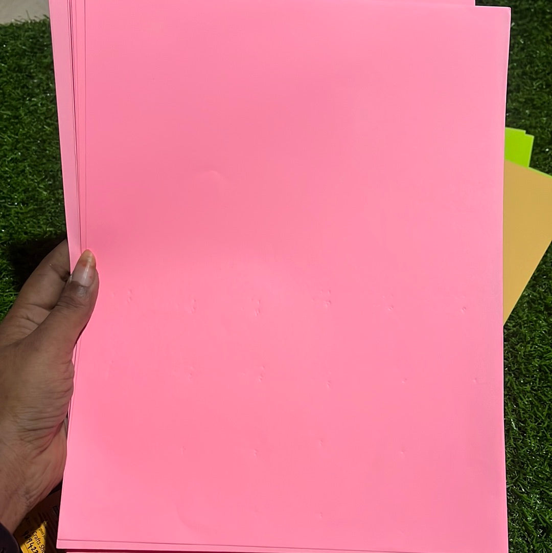 Bright Neon colour paper  A4 100 sheet paper pack