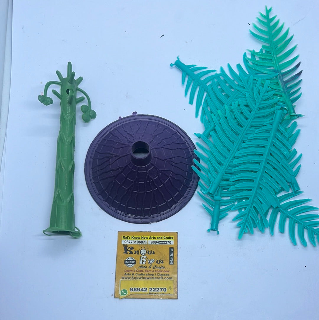 Plastic trees pack of 2 set