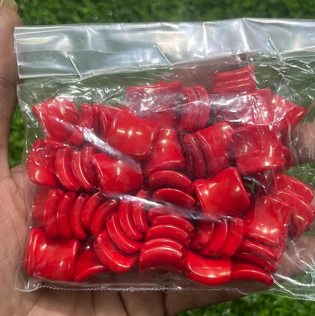 Red Plastic Bead-50g