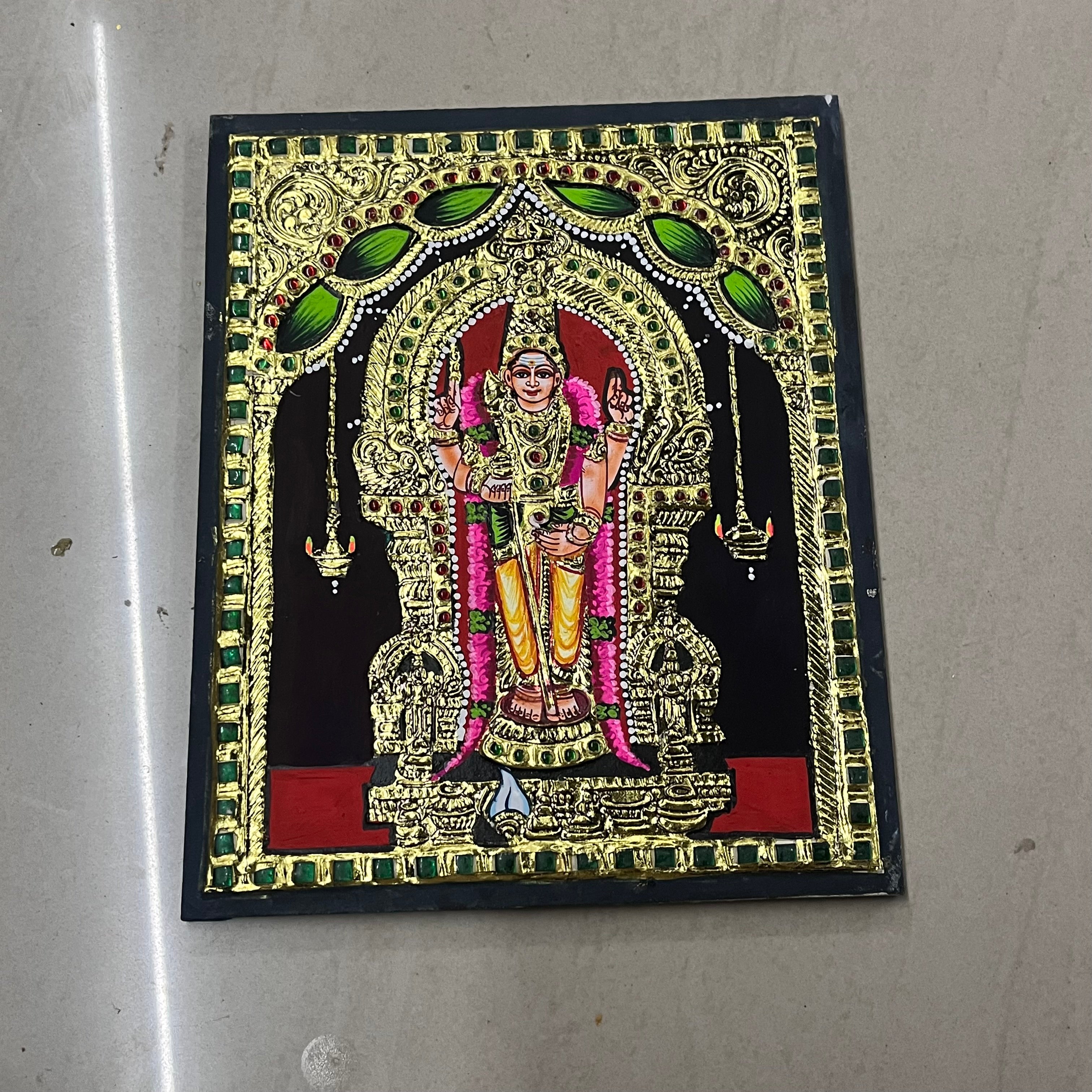 Murugan Tanjore painting 8x10(15days delivery form payment date)-1pack