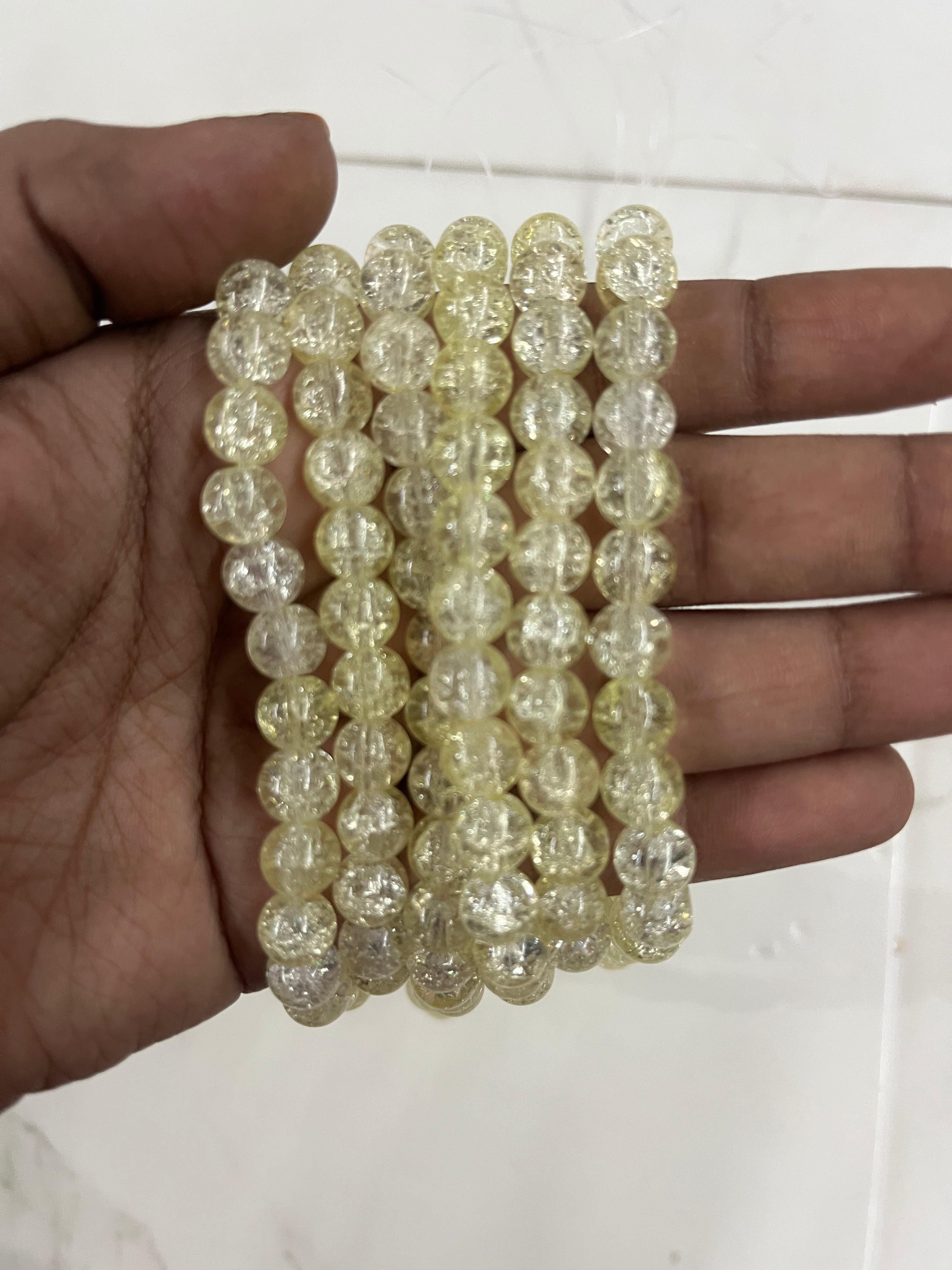 Crackle beads one line-3