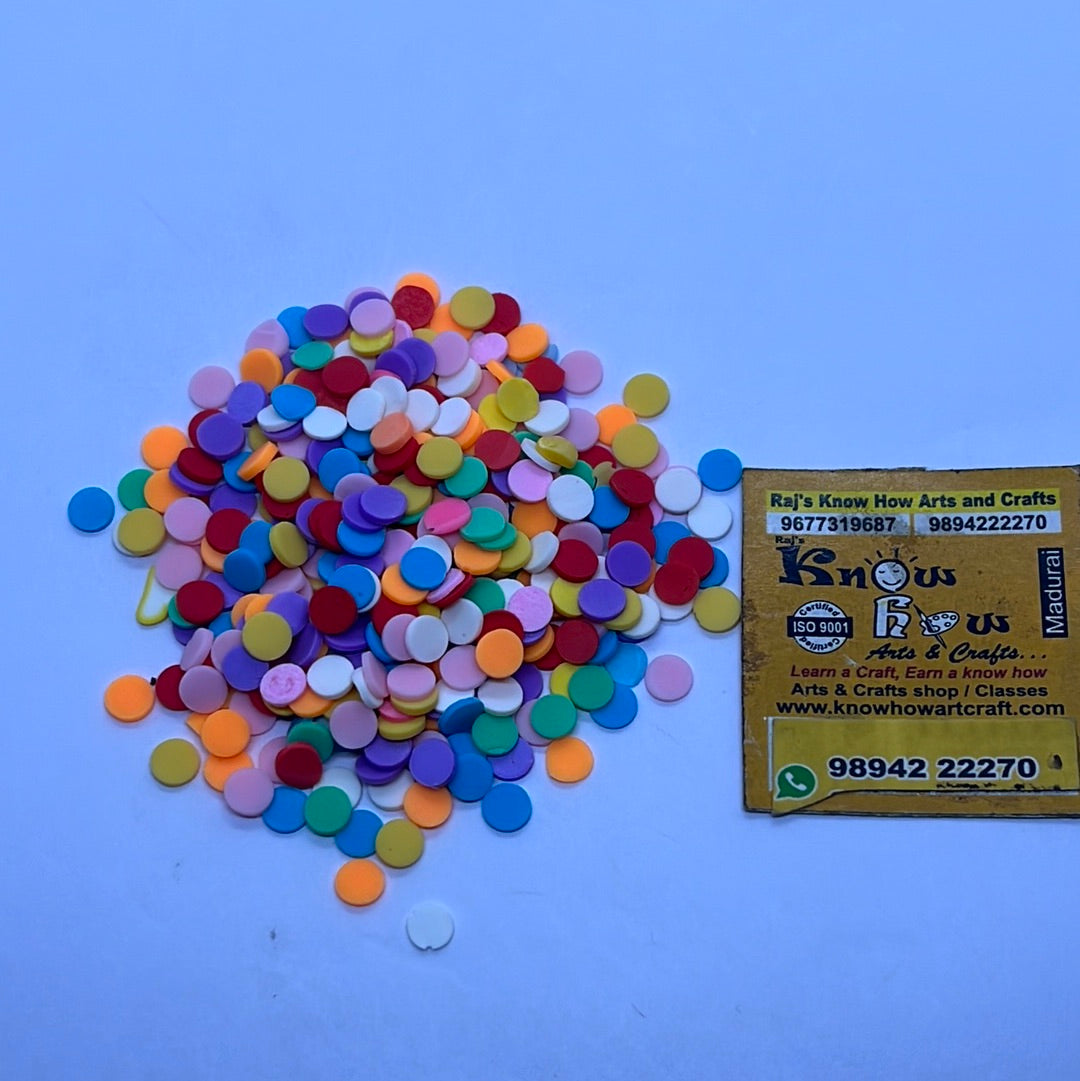 Colourful round - Resin filler