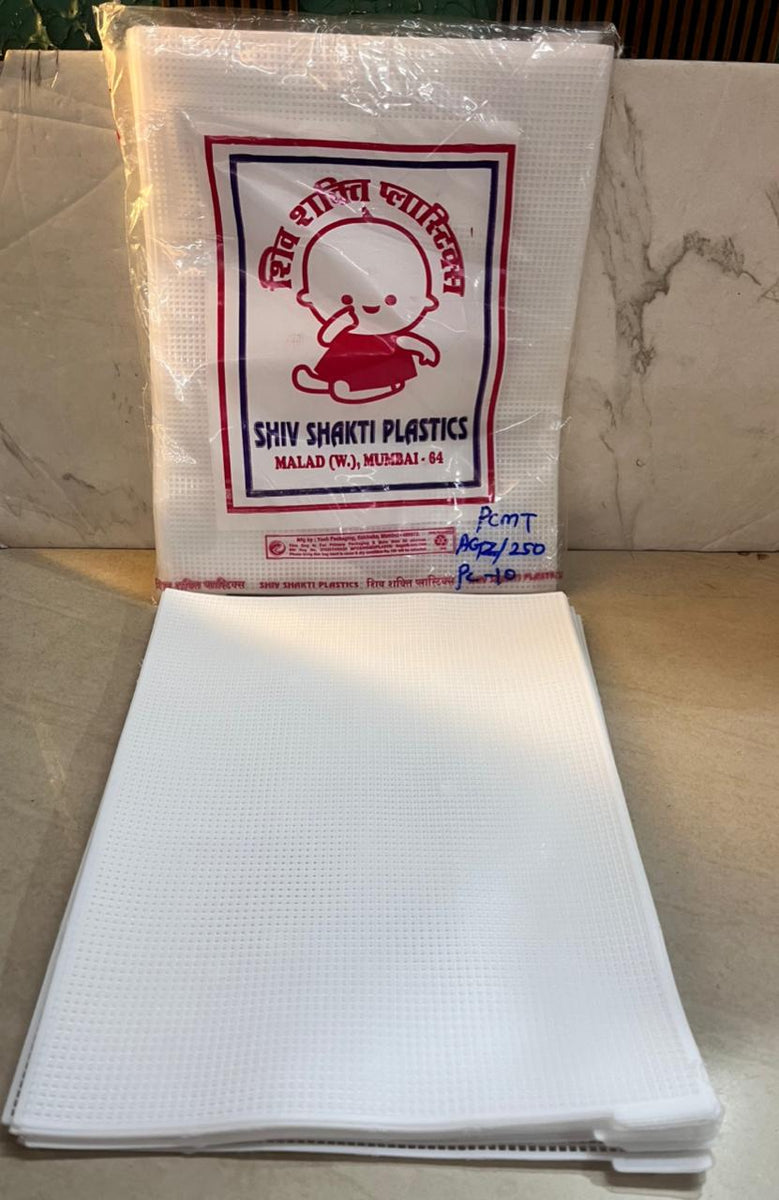 Plastic mat White for stitch craft- PCMT 25 piece in a pack ...