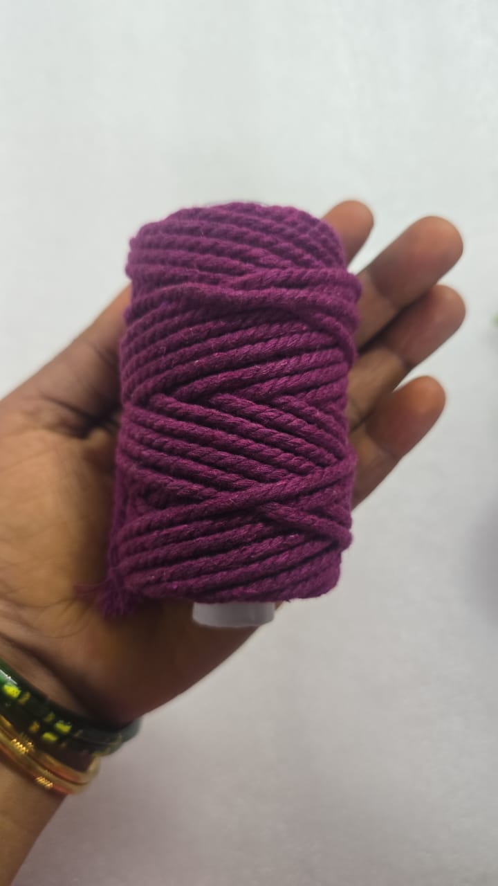 4mm cotton crochet thread VIOLET