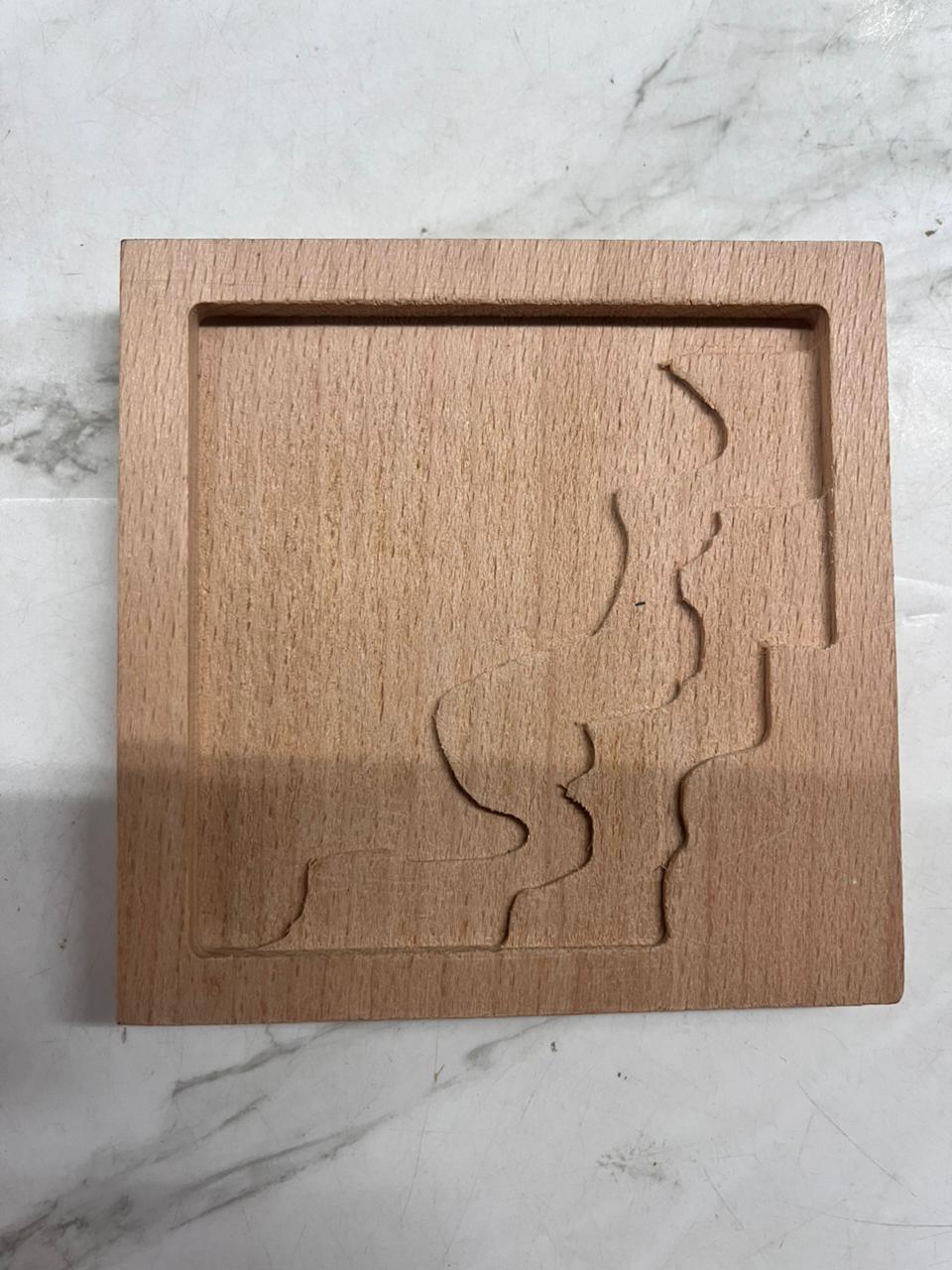 3d Wooden tea coaster-3DWTC (Assorted 2 piece )