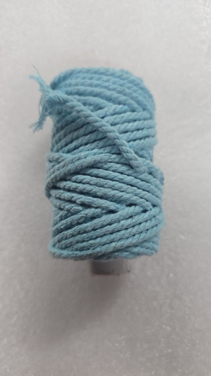 4mm cotton crochet thread SKY BLUE