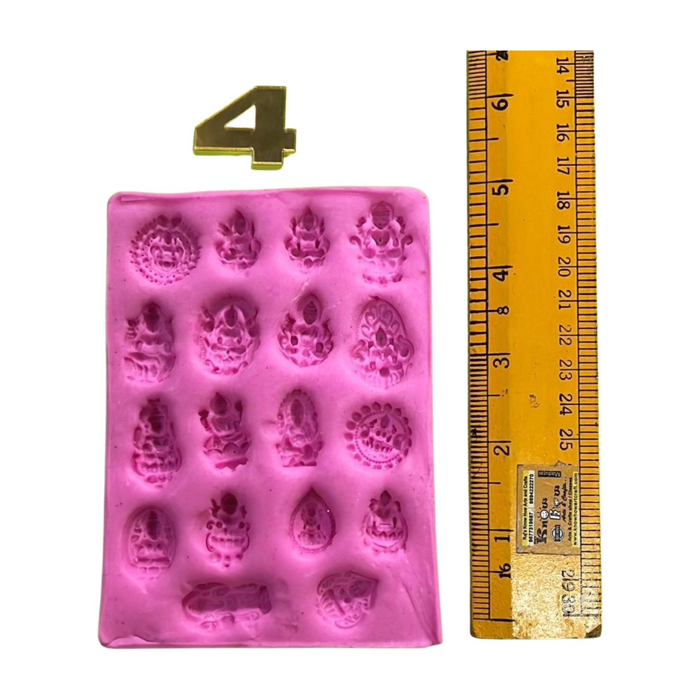 Terracotta lakshmi silicon mold - 4