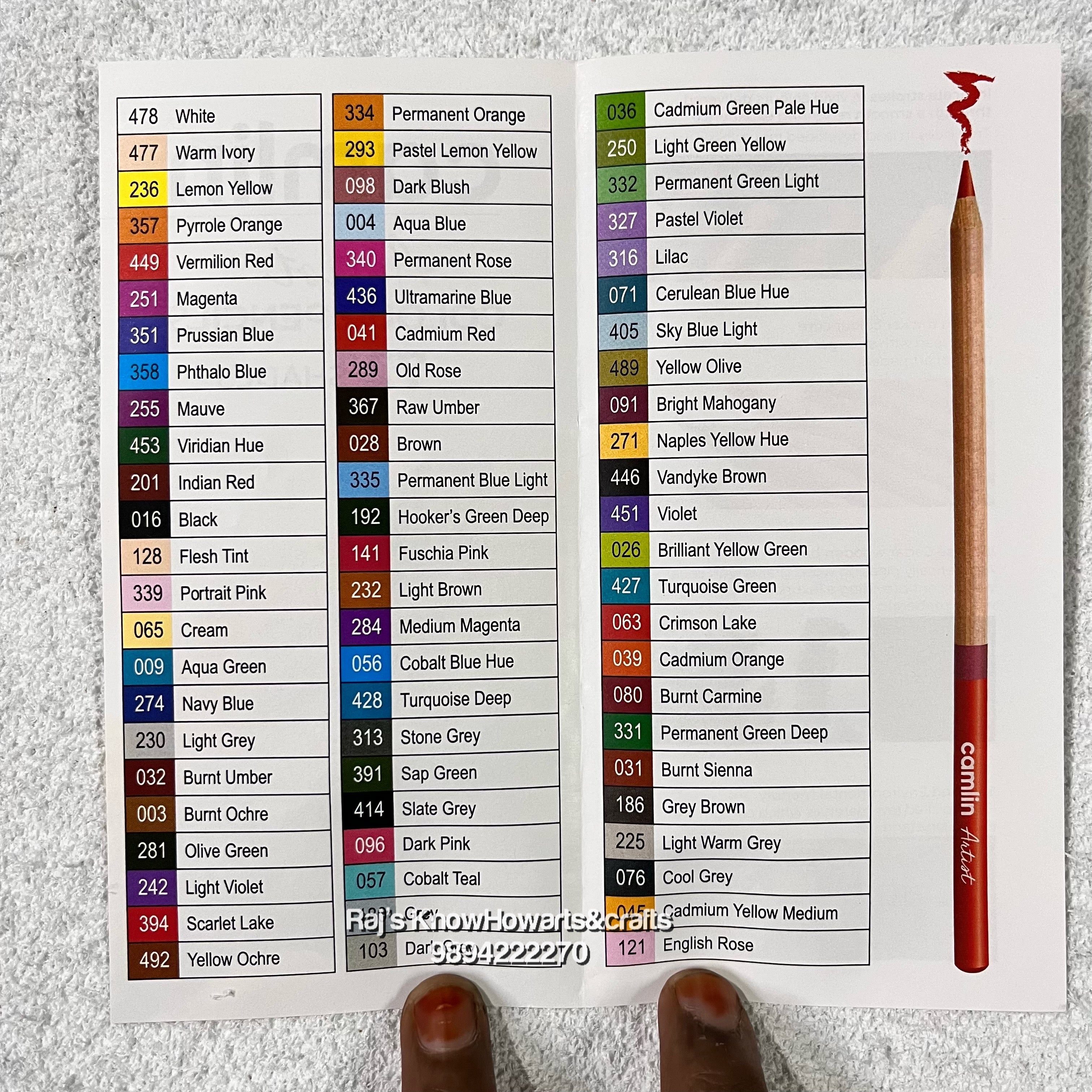 Camlin artist colour pencils 72 shades