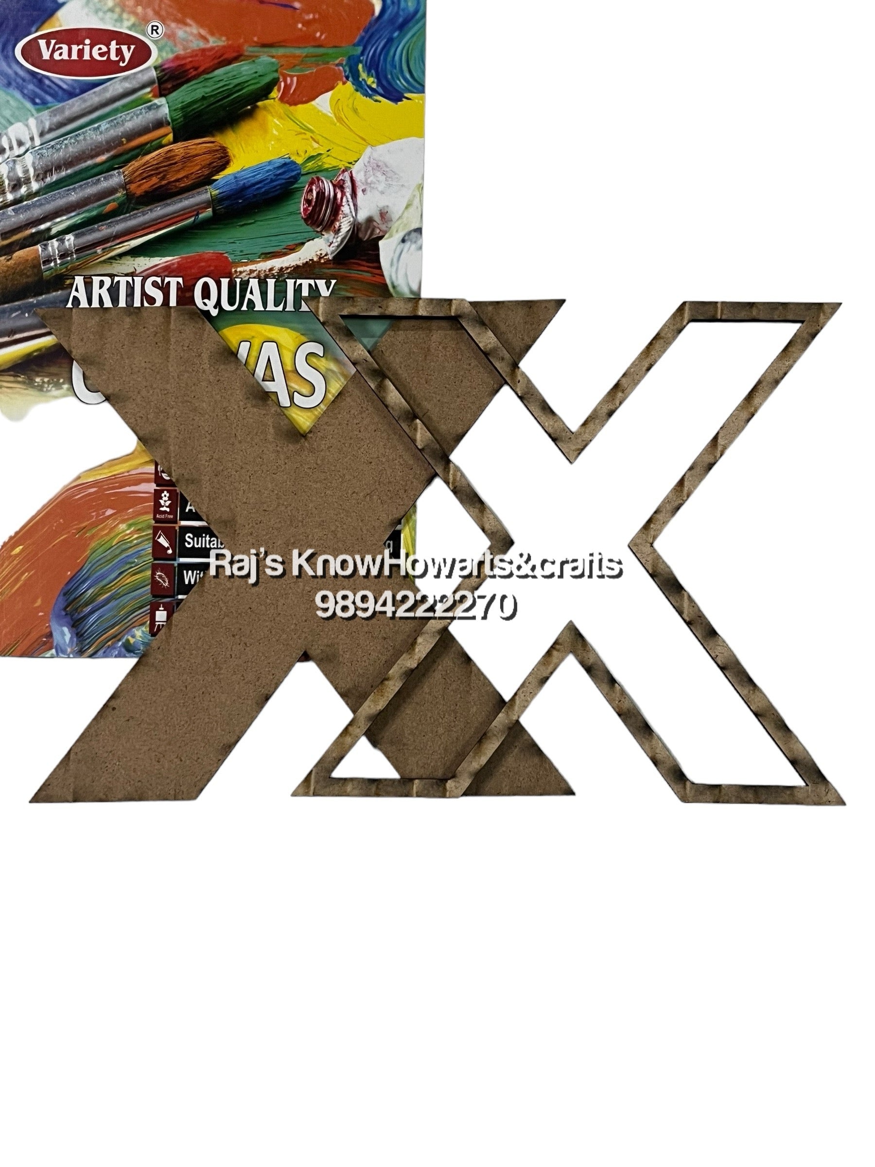 X-6inch 3d Mdf cutout alphabet
