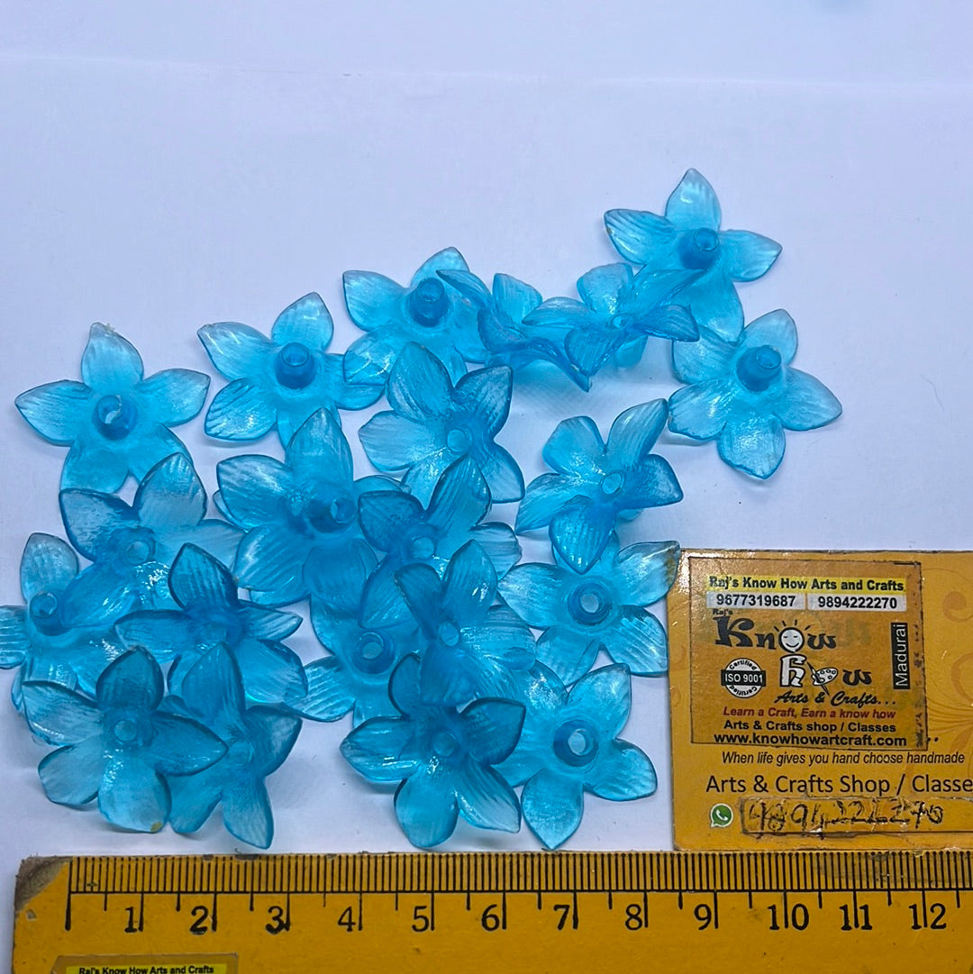 Acrylic crystal flower beads 100 g