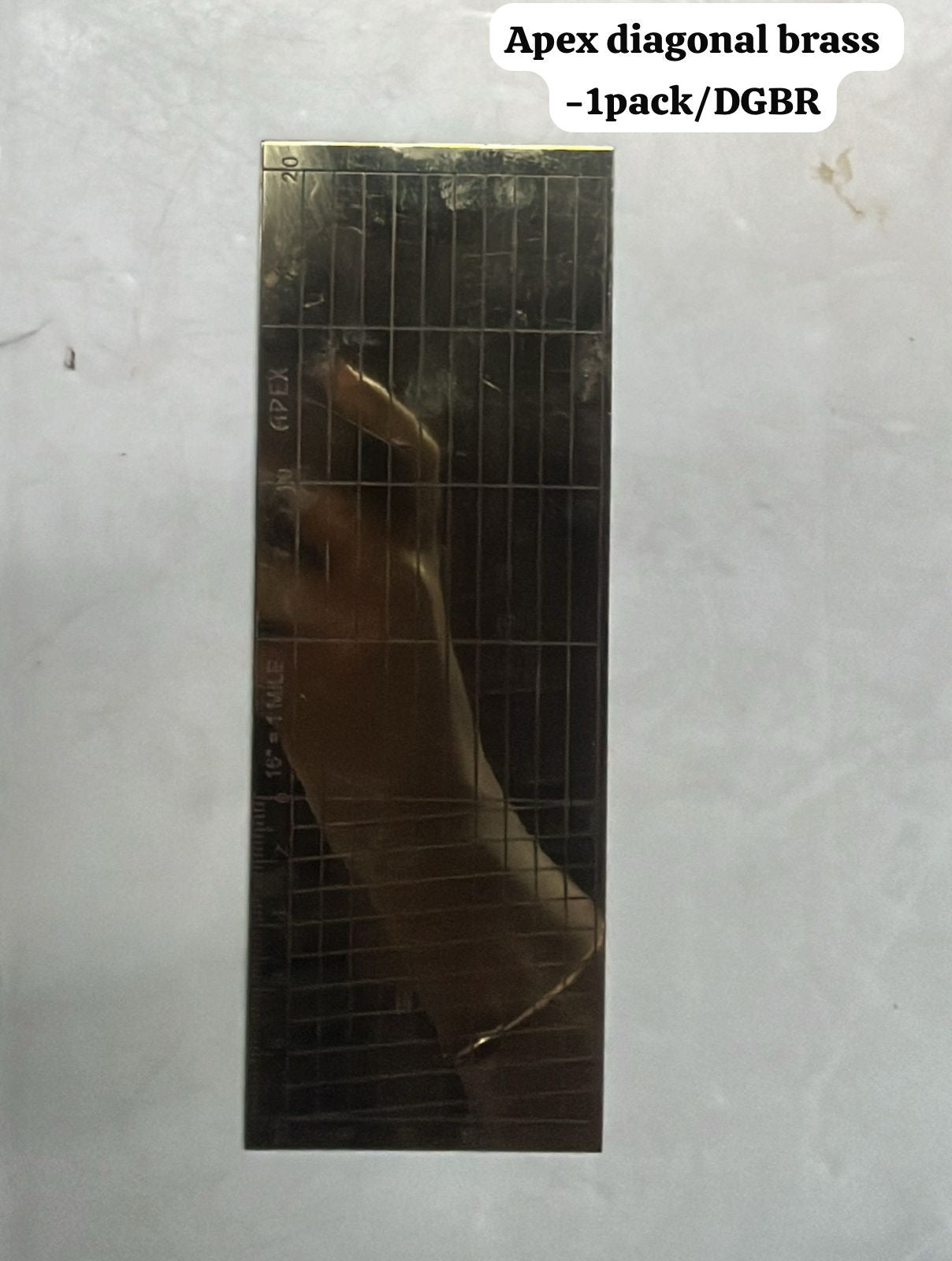 Apex metal diagonal brass -1pack