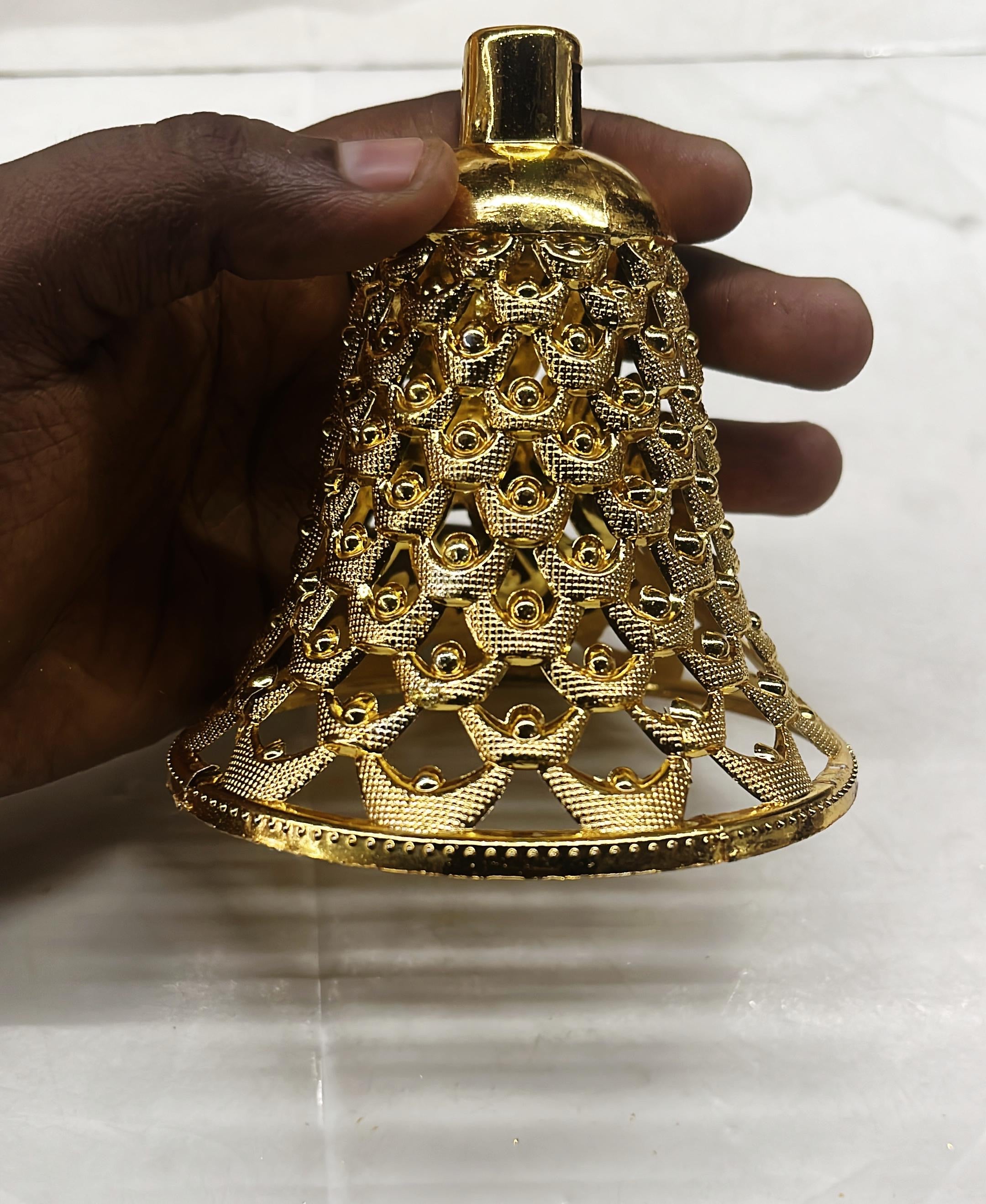 Golden acrylic bell with hole difference size available