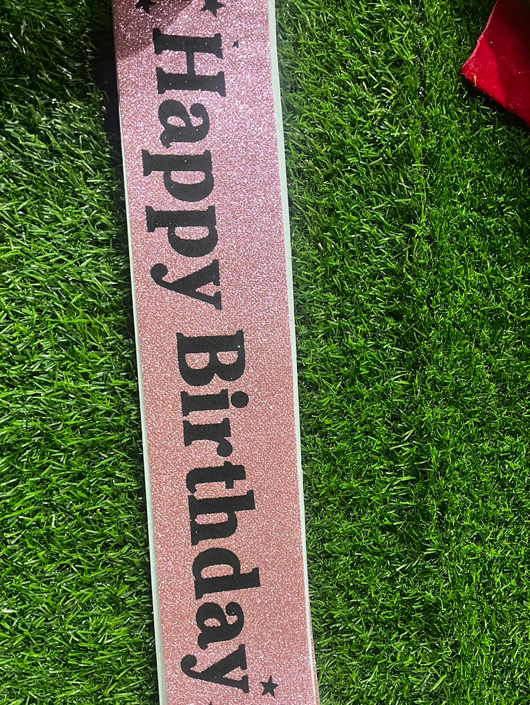 Glitter party sash Happy Birthday