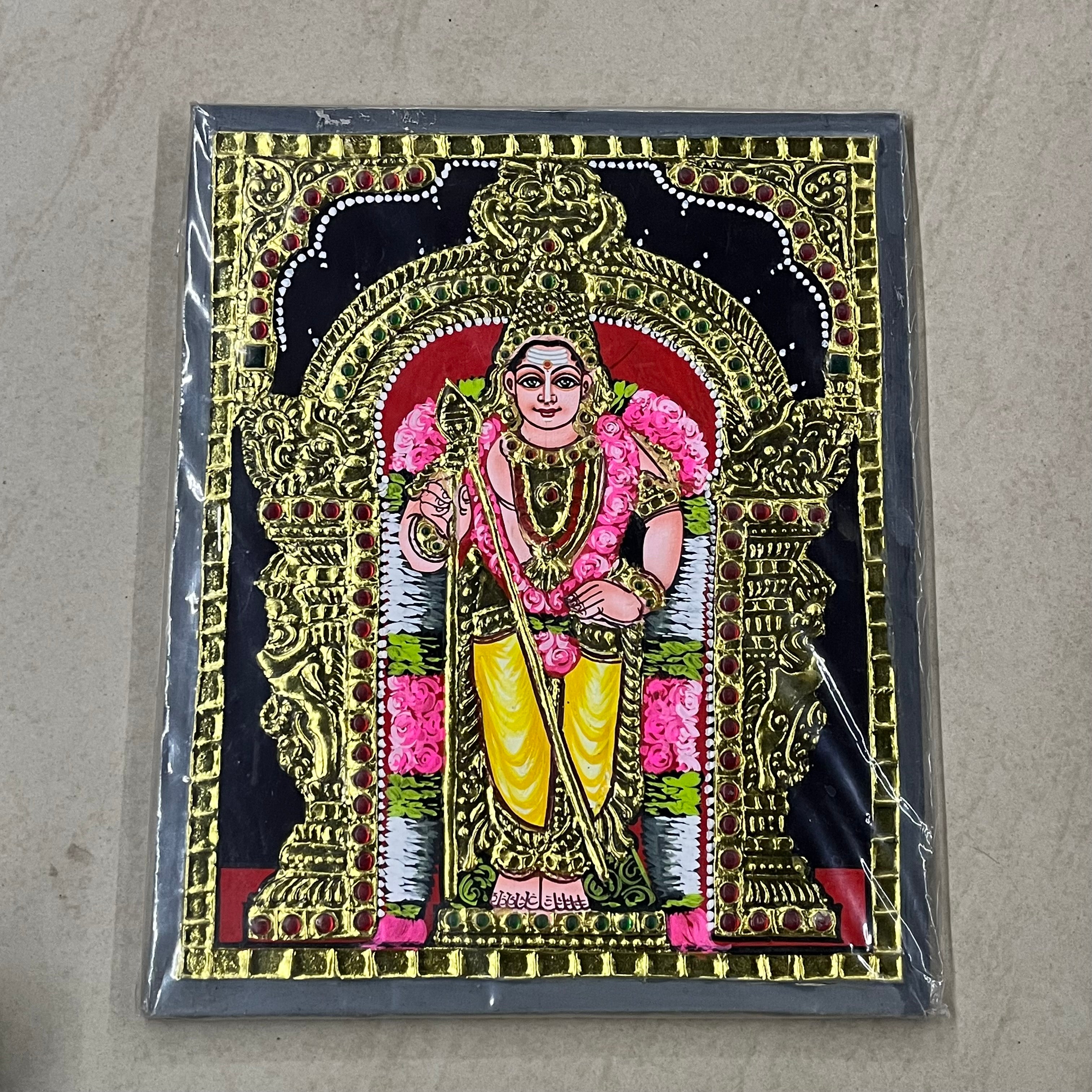 Murugan Tanjore painting 8x10(15days delivery form payment date)-1pack