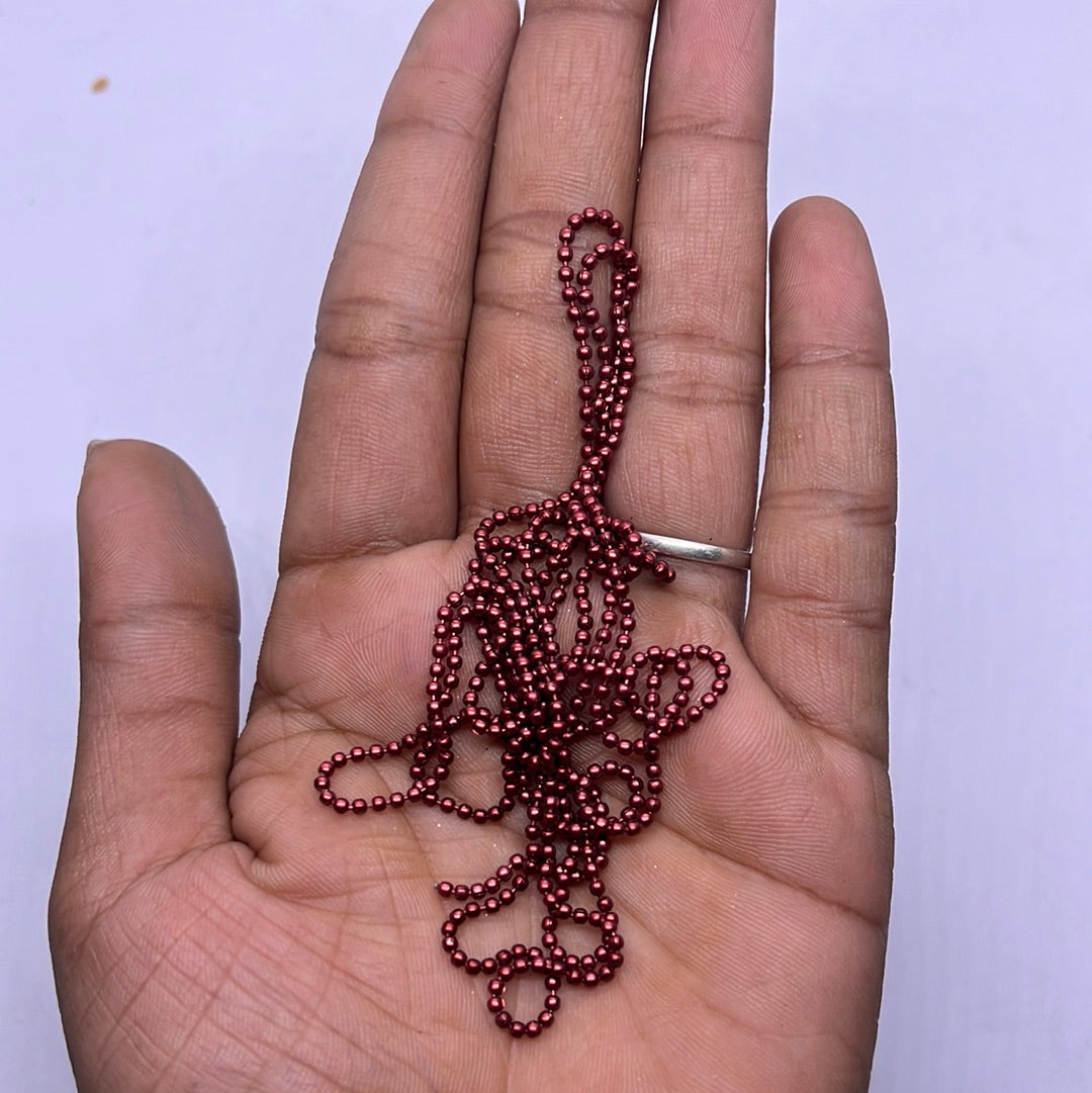 Multicolour ball chain Embroidery and jewelry making