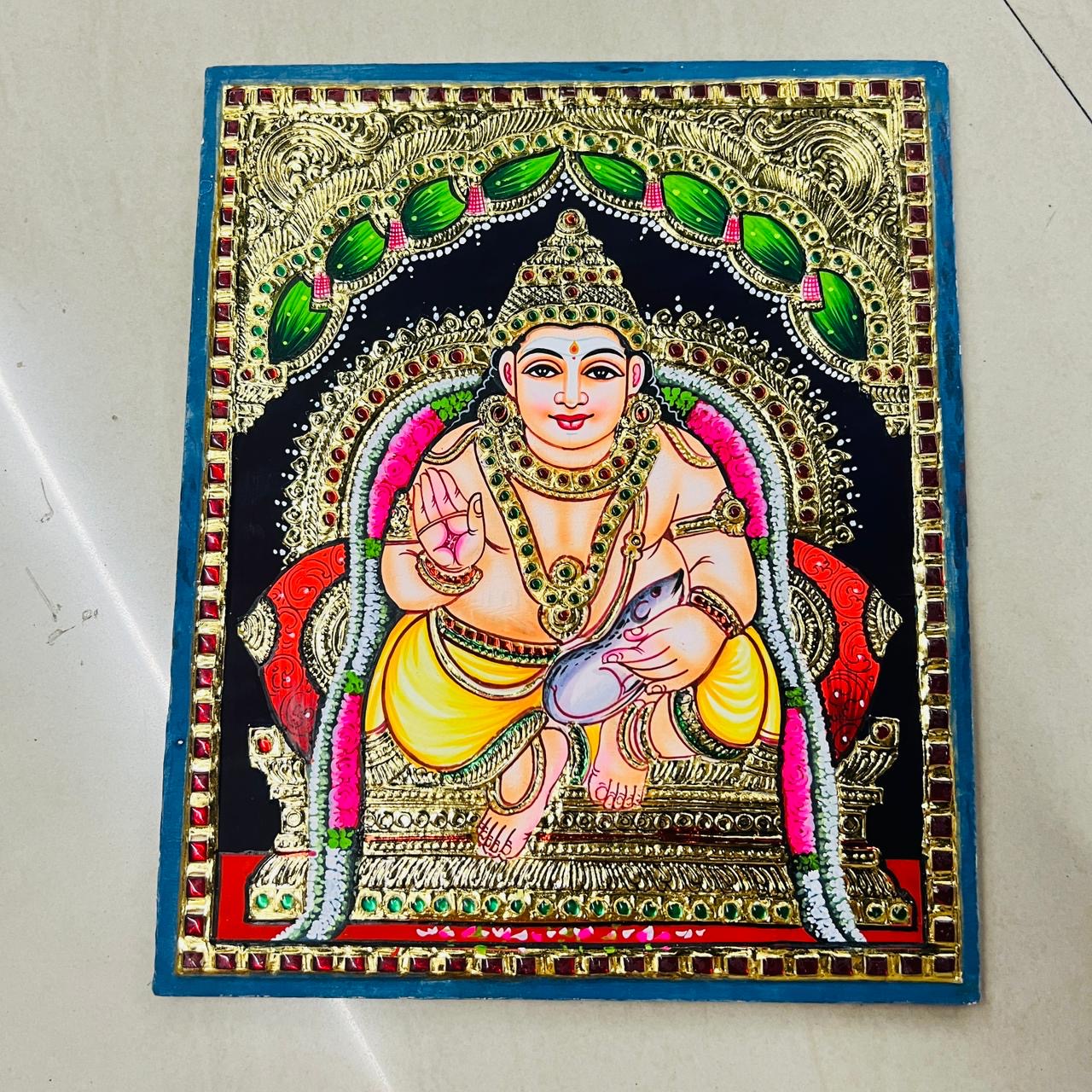 Kuberan Tanjore painting 10x12(15days delivery form payment date)1pack