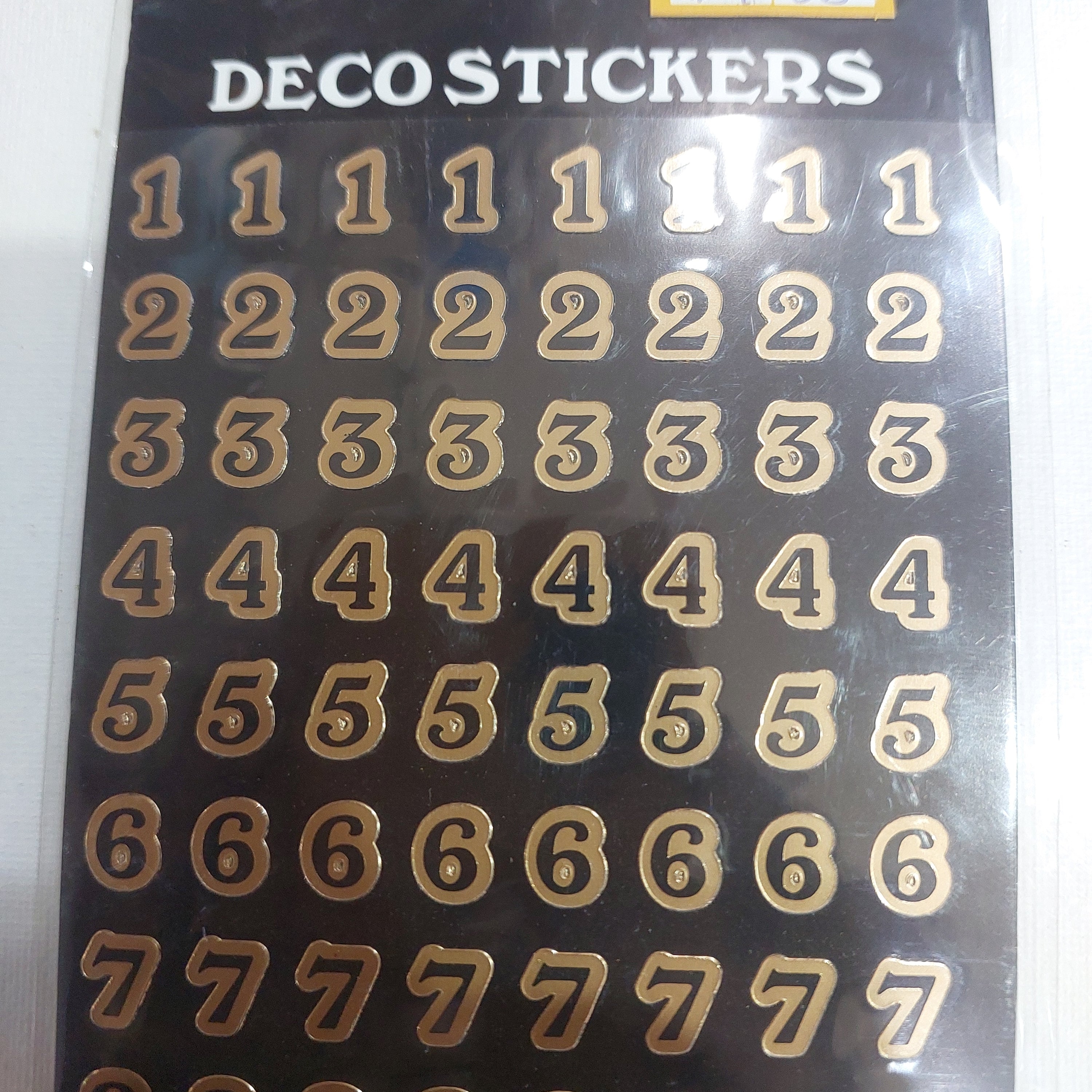 11 Sticker Gold Gold Number sticker – KnowHowArtCraft