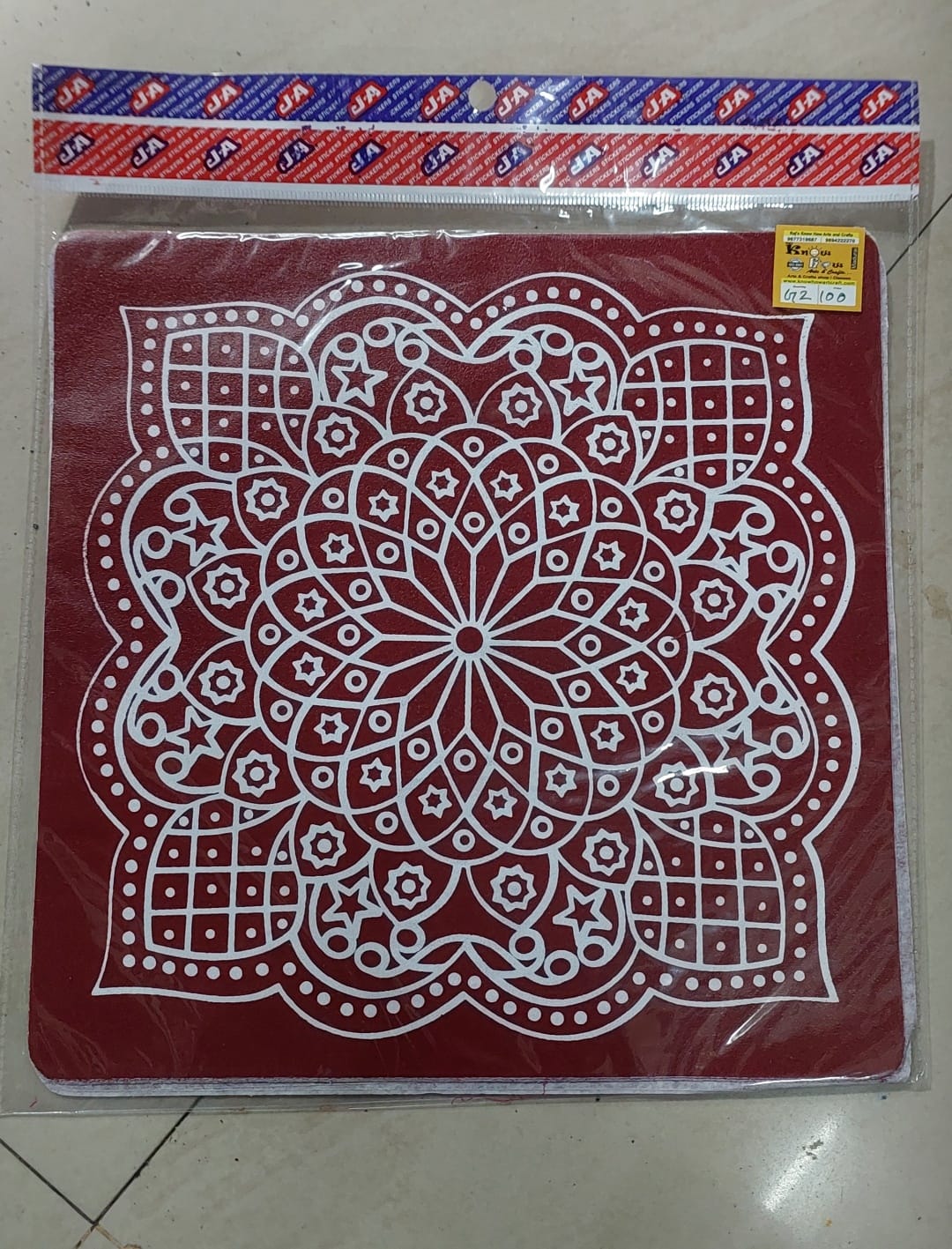 Traditional rangoli stickers