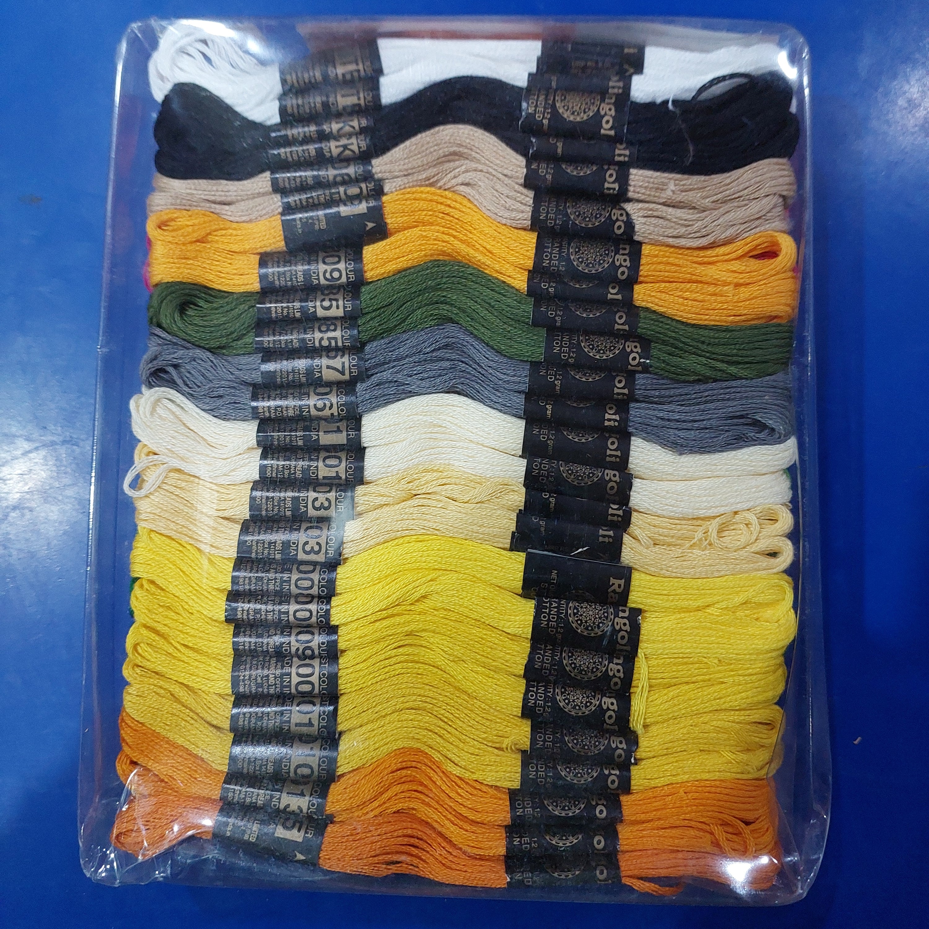 50 shade Rangoli embroidery thread – KnowHowArtCraft