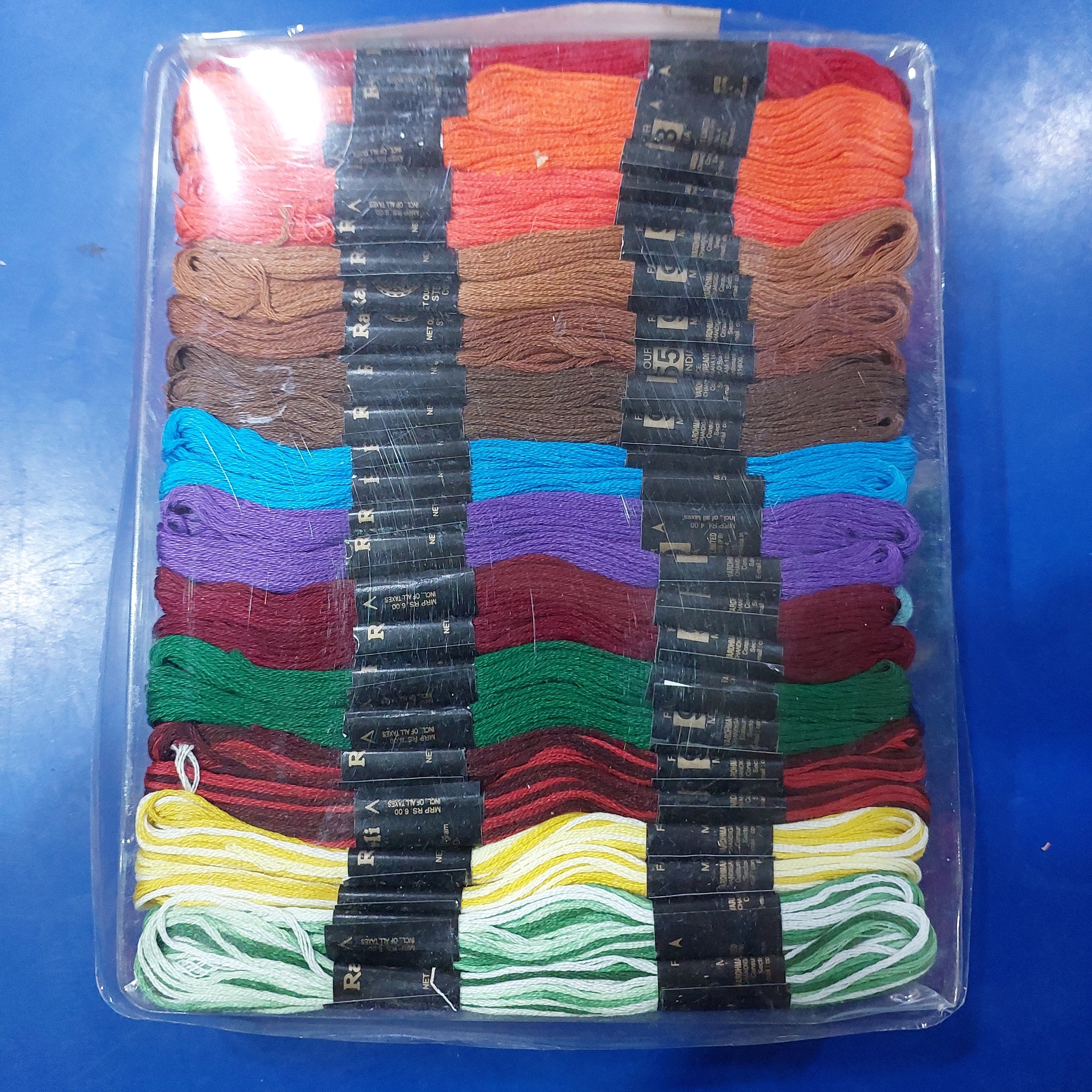 50 shade Rangoli embroidery thread
