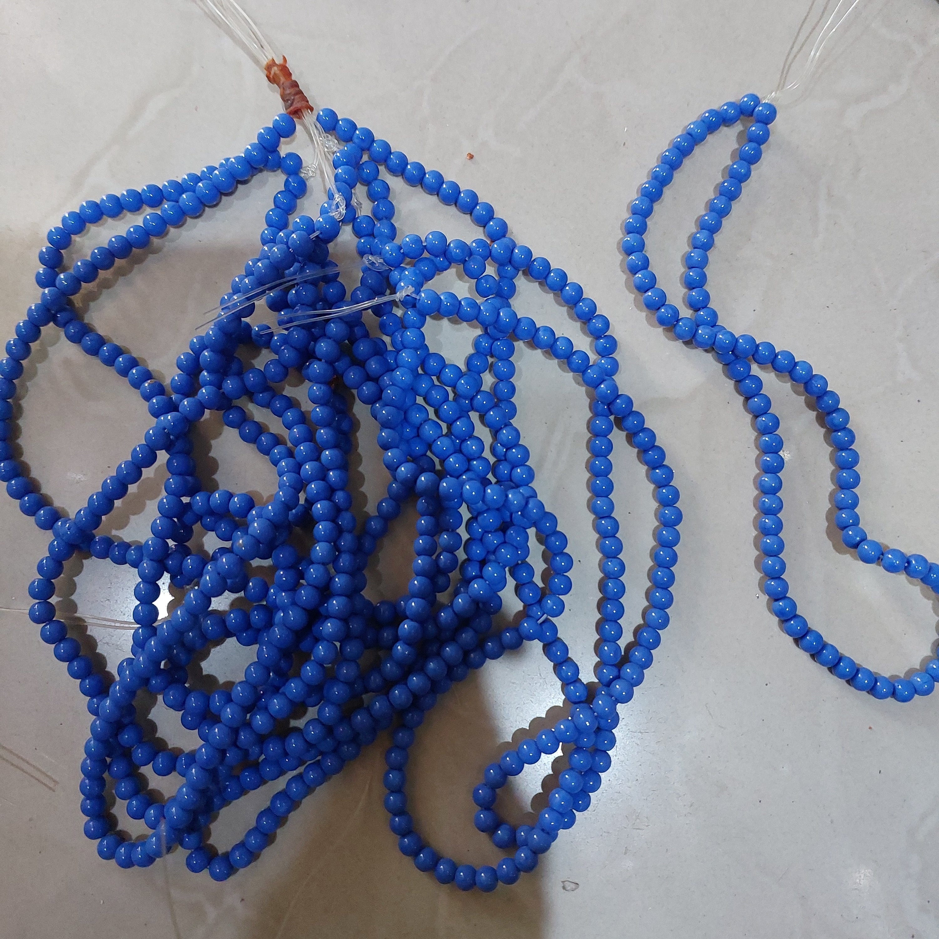 6mm Monolisa beads-60 piece in a string approx-1