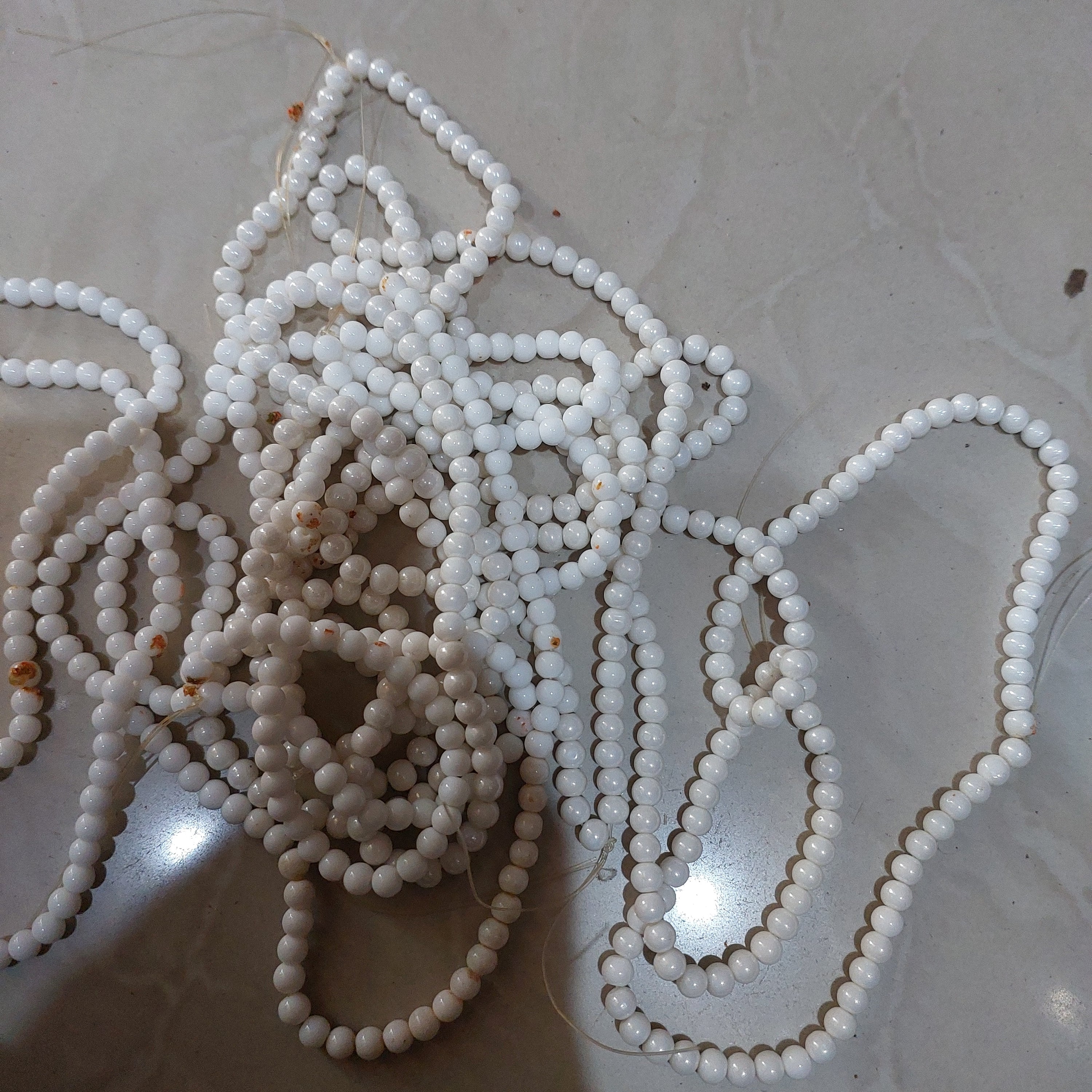 6mm Monolisa beads-60 piece in a string approx-9