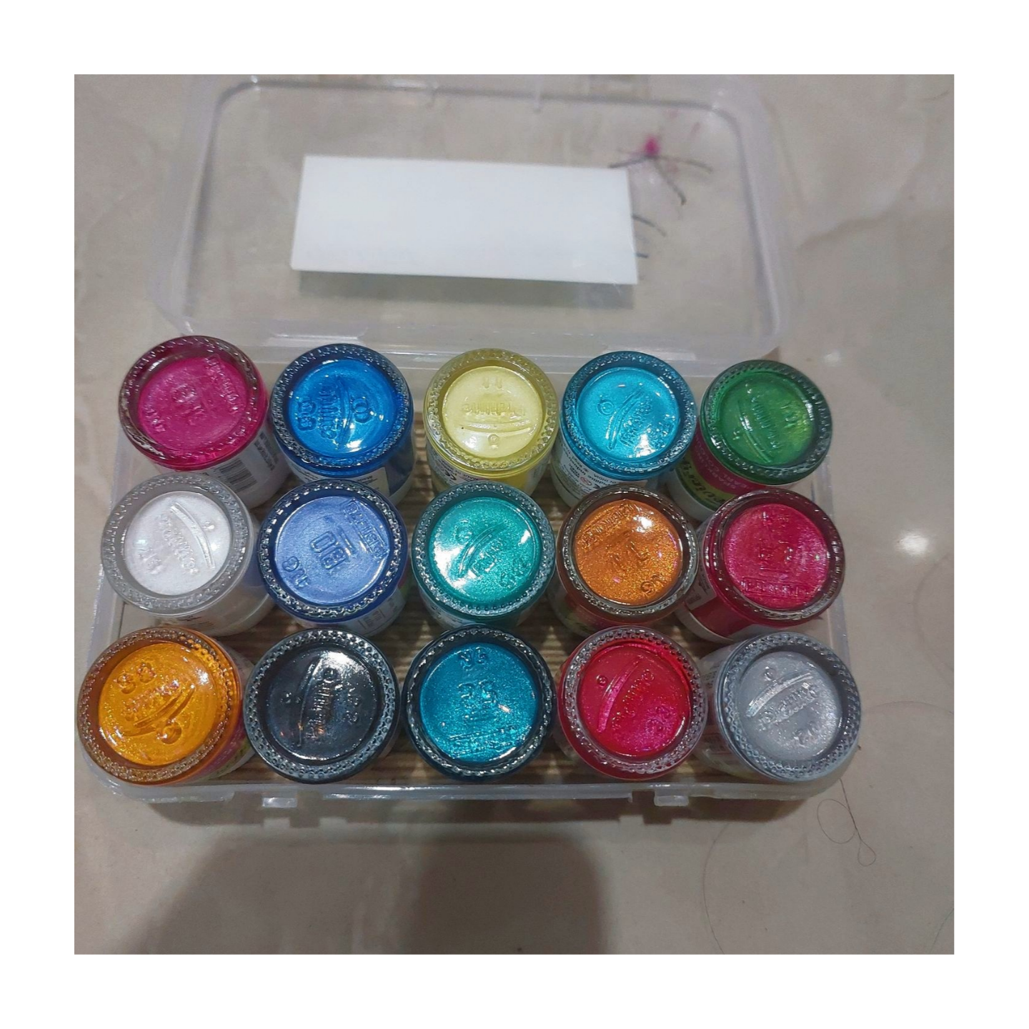 Fevicryl metallic Acrylic colour set 15 in 1 set