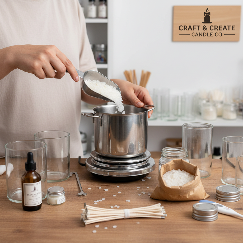 Button paraffin wax for candle making-1 kg pack