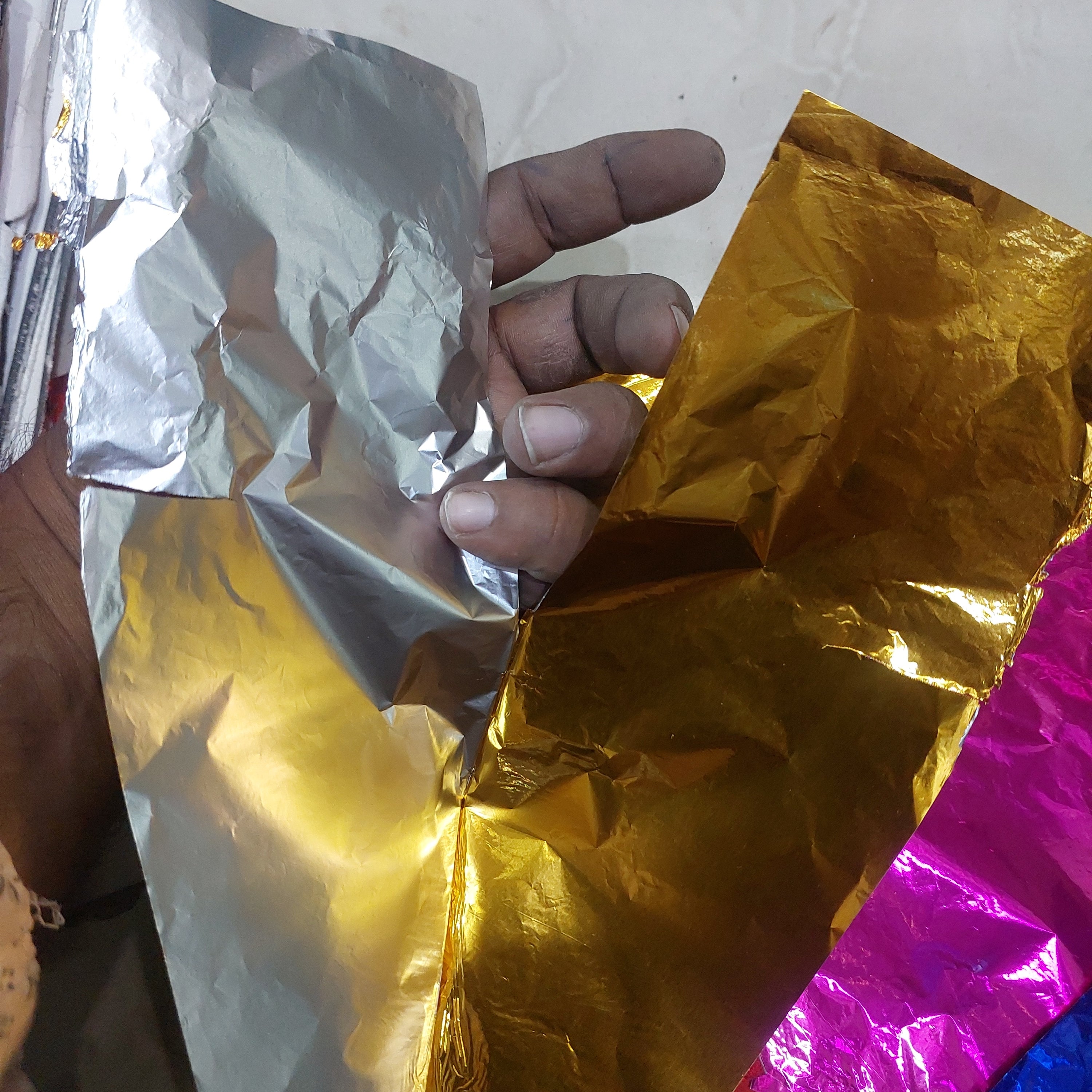 Chocolate making aluminium foils 50 sheets pack