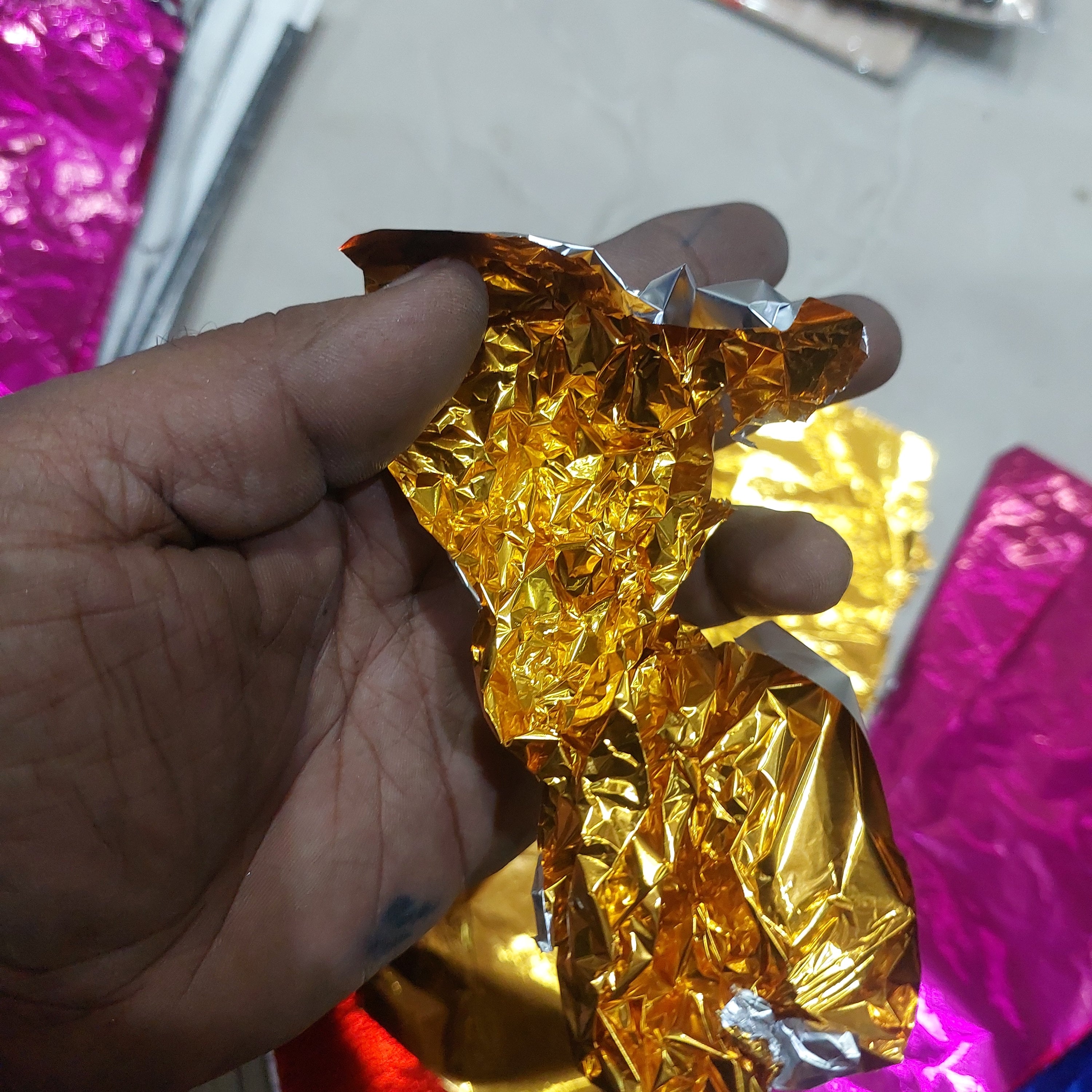 Chocolate making aluminium foils 50 sheets pack