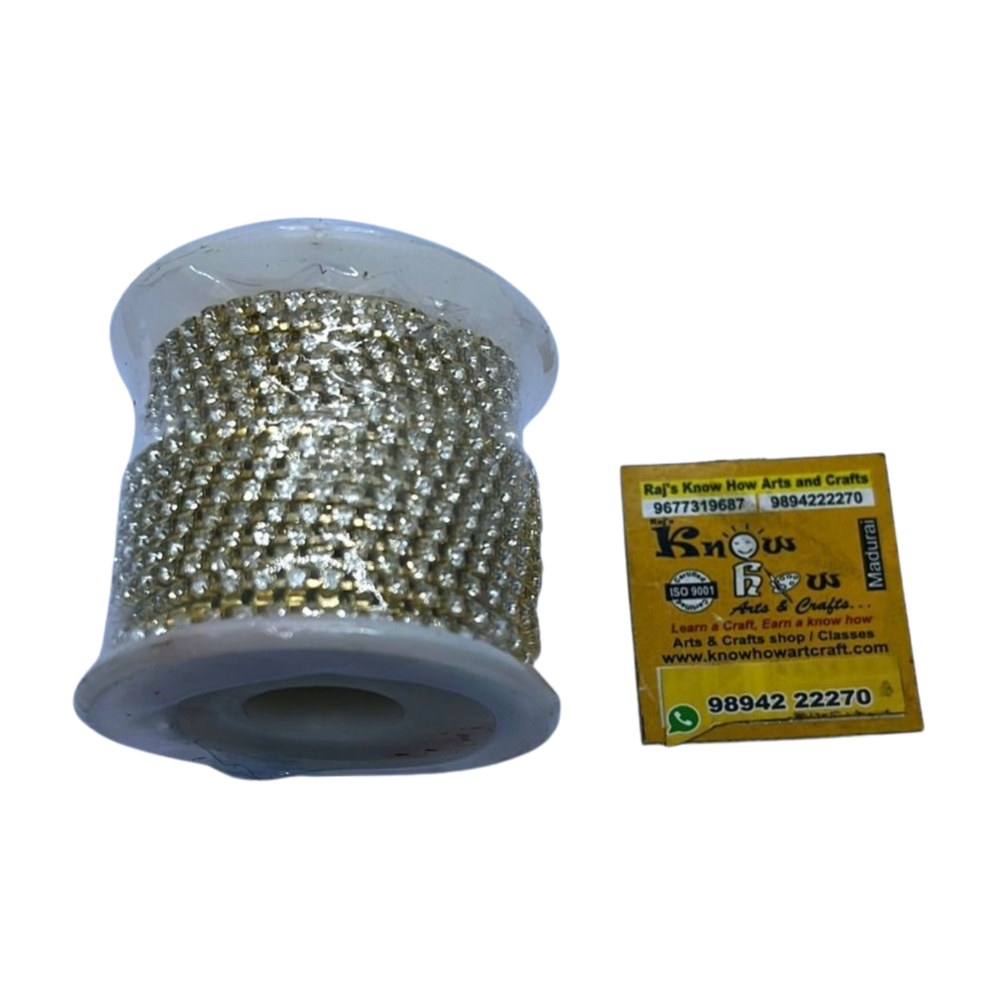White  Stone chain - 10 meter