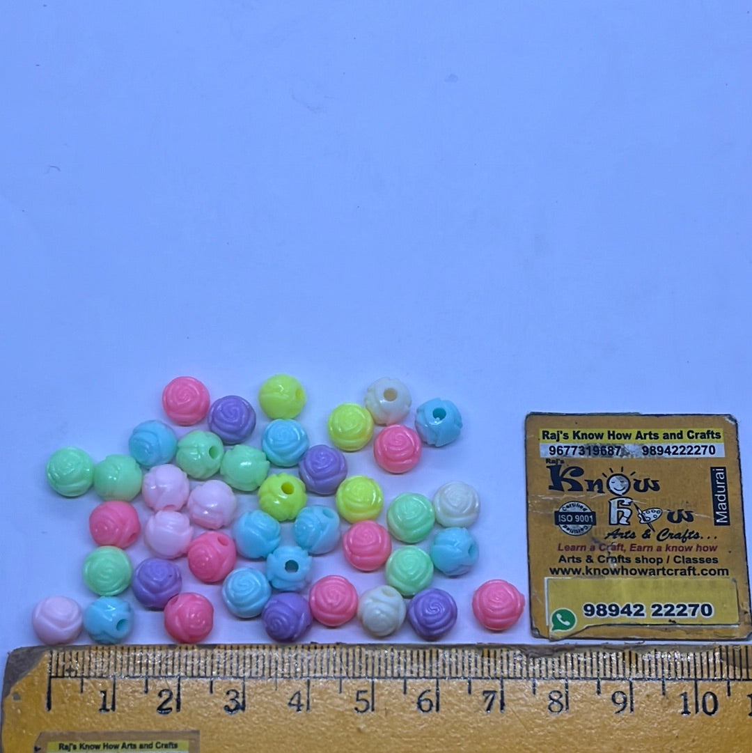 Colourful design  beads -50g in a pack