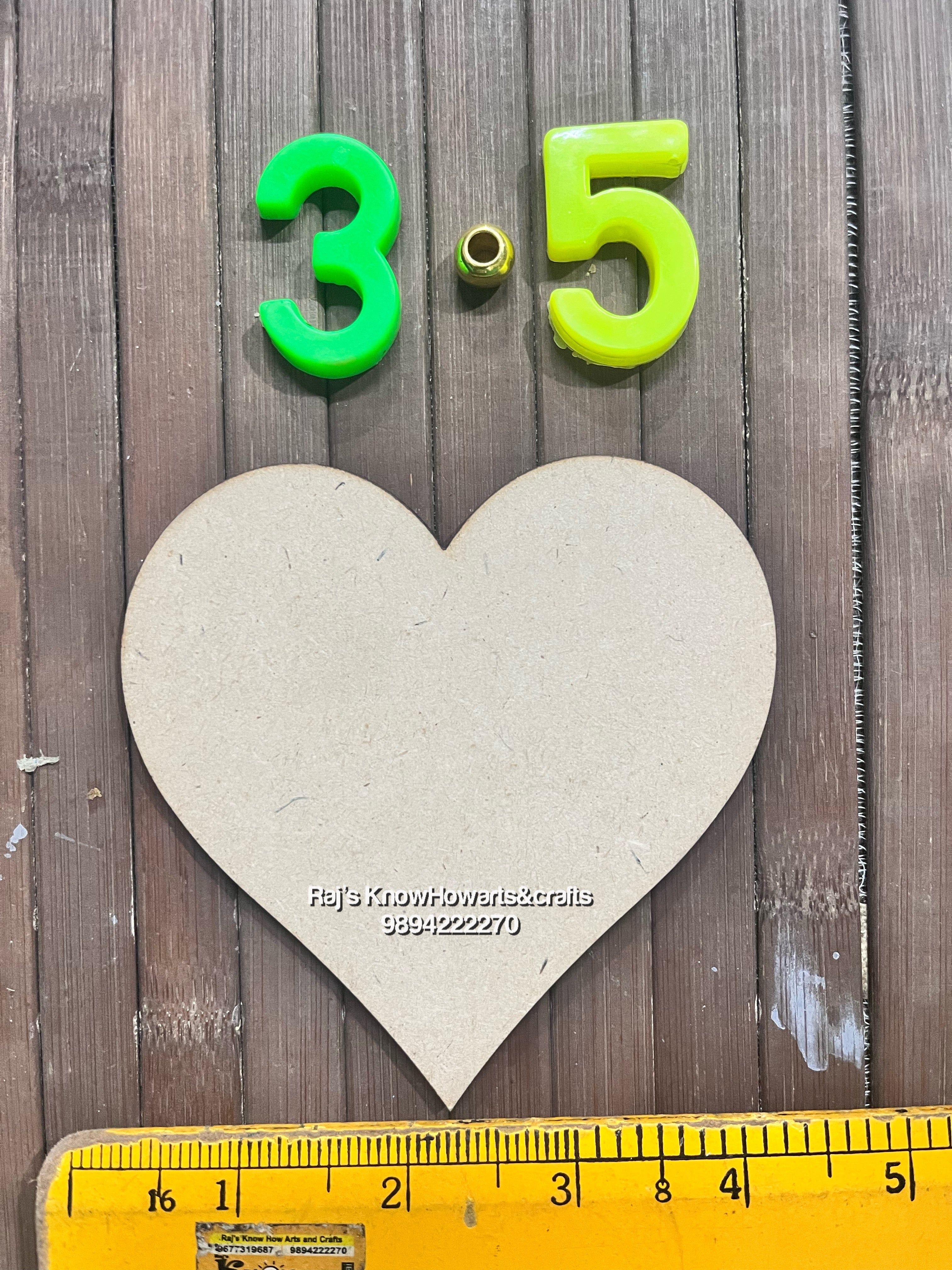 MDF Heart 3.5 inch