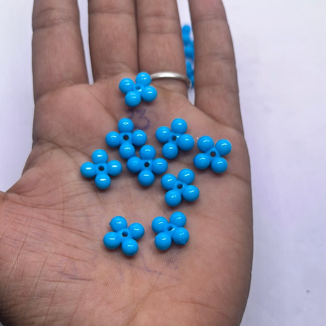 Acrylic  plastic color design beads -50g 4