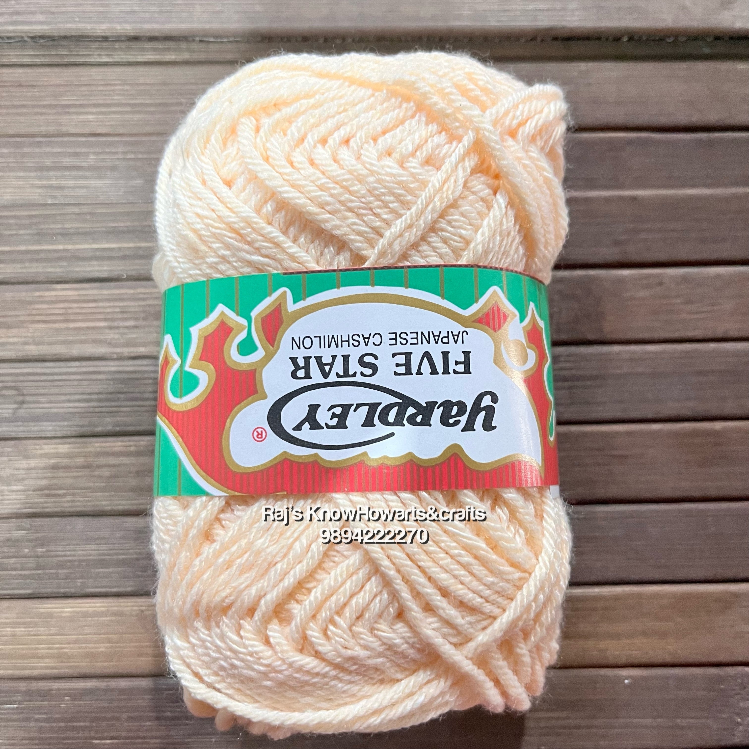 Peach colour Woolean thread