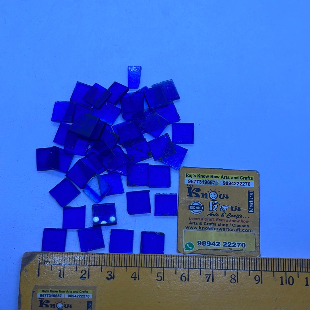 Stained glass mosaic Square 50g in a pack