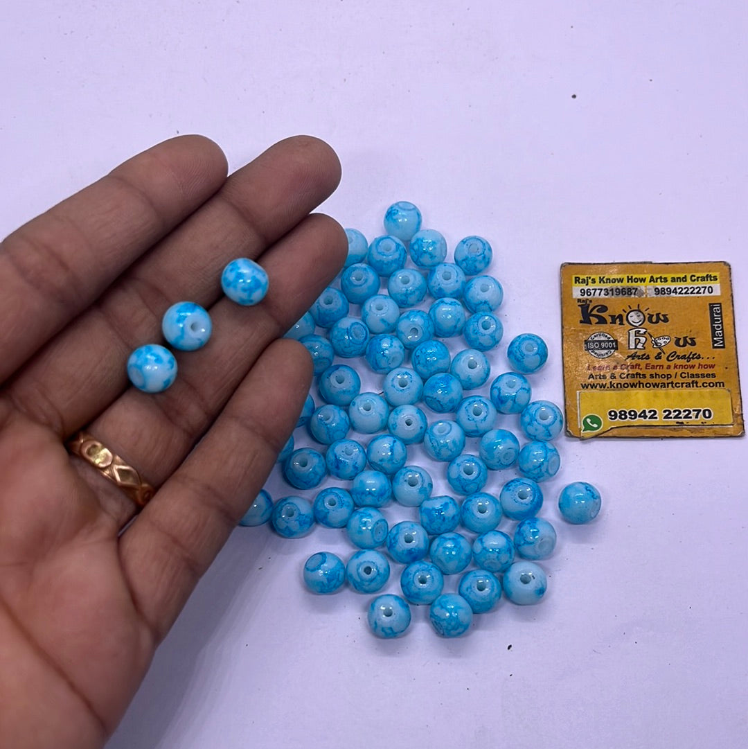 4mm round small beads 50g in a pack