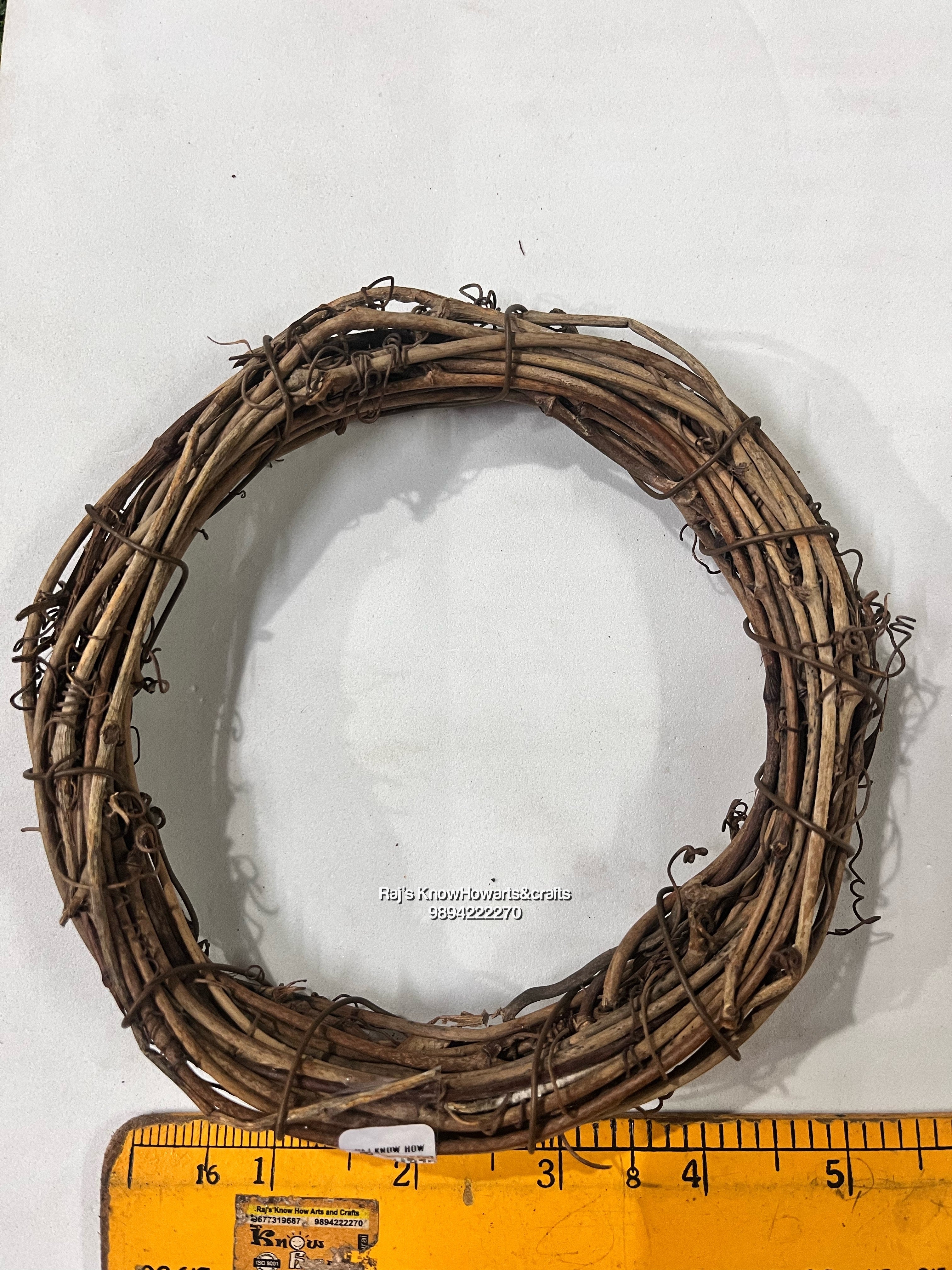 Bamboo Brown wreath 6”