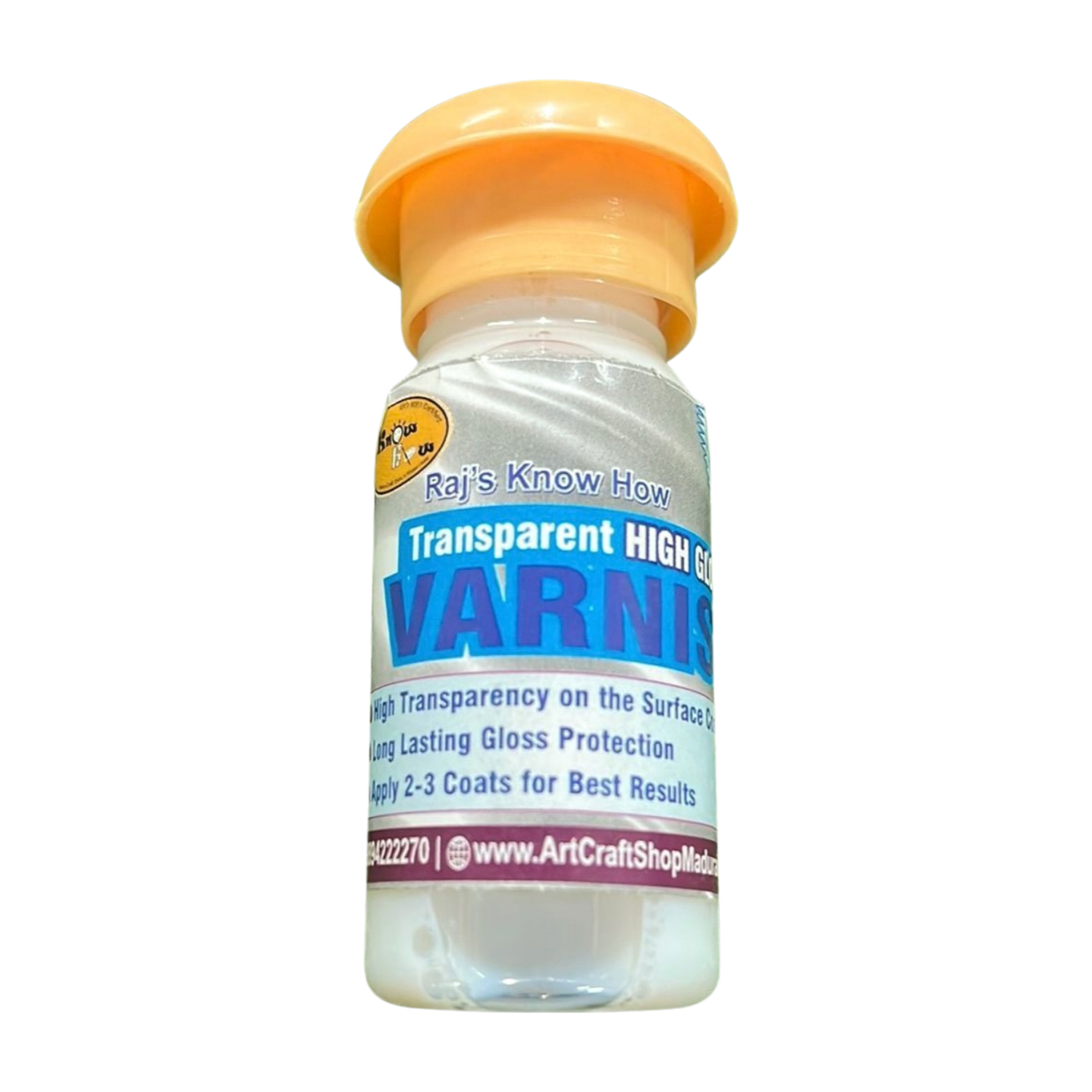 Knowhow transparent high gloss varnish 30ml