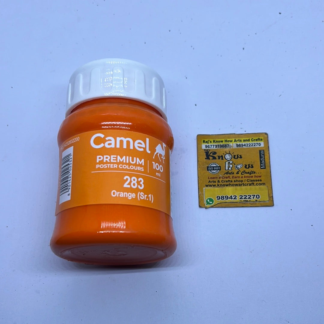 Camel premium poster colours orange 100 ml