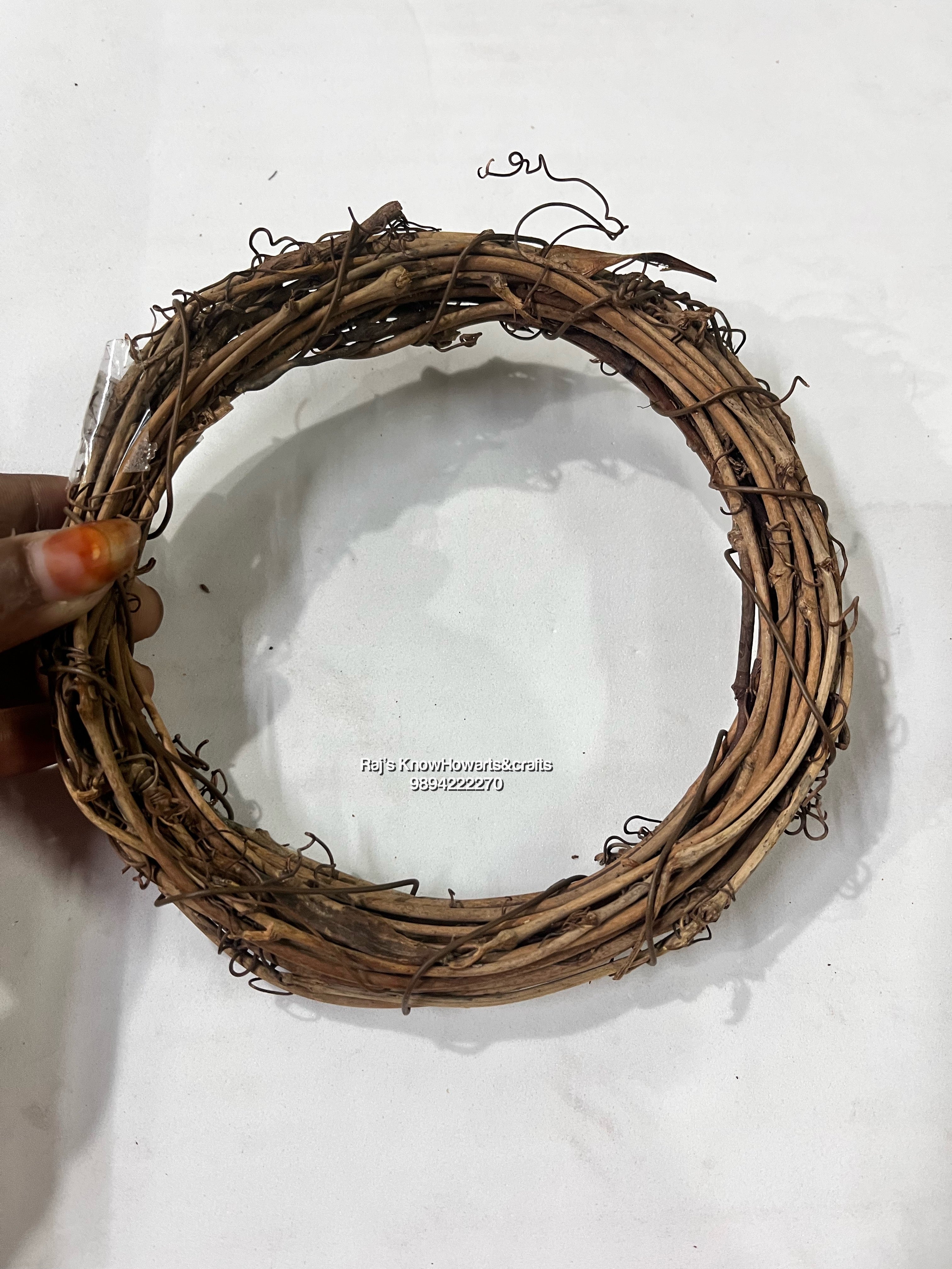 Bamboo Brown wreath 8”