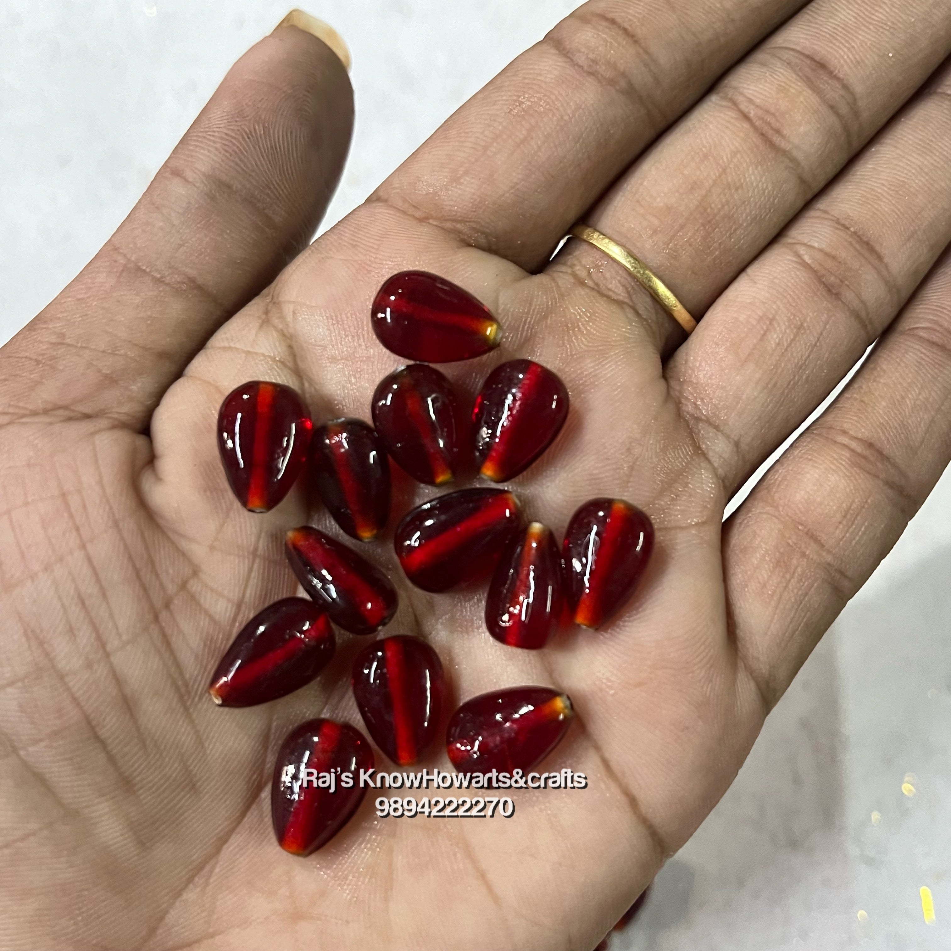 Pomegranate beads 50g