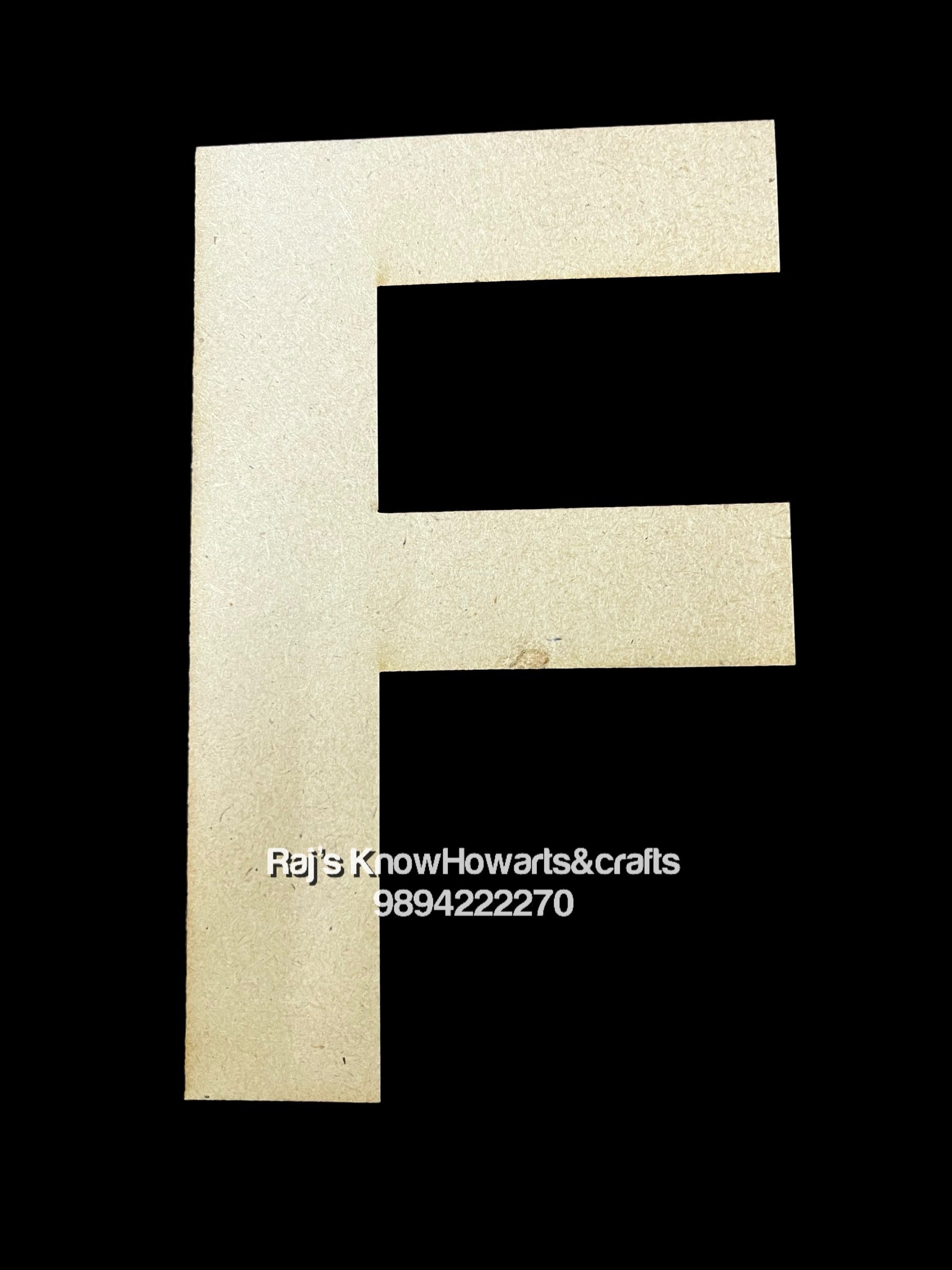 F-6 inch plain cutout alphabet