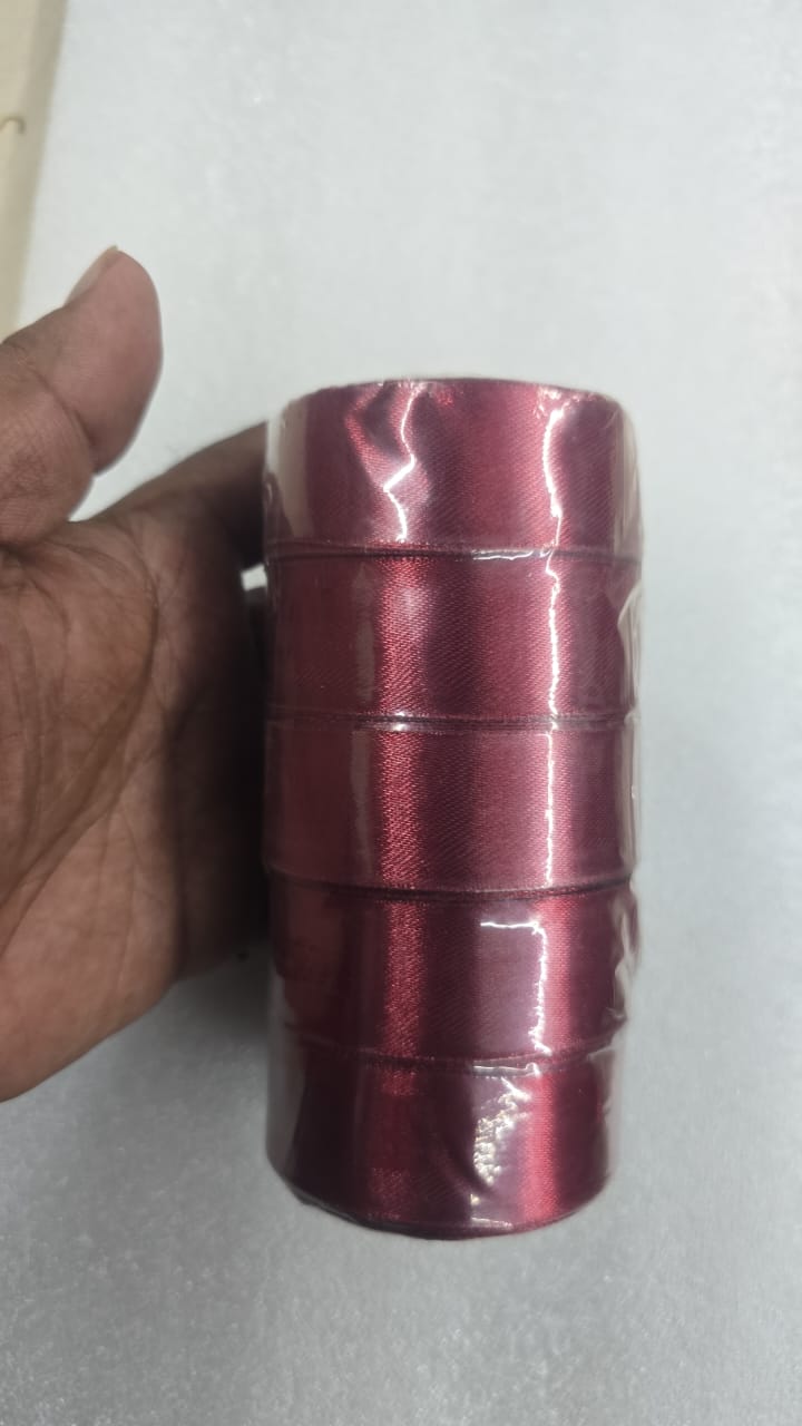Satin ribbon-maroon 1 inch