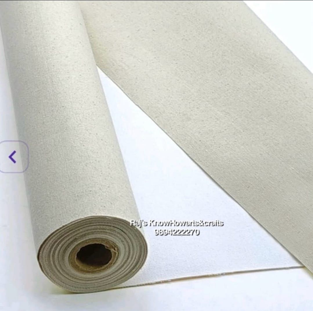 Camel Canvas roll cotton - Fine grain 121cmX5m 48”-cr48 – KnowHowArtCraft