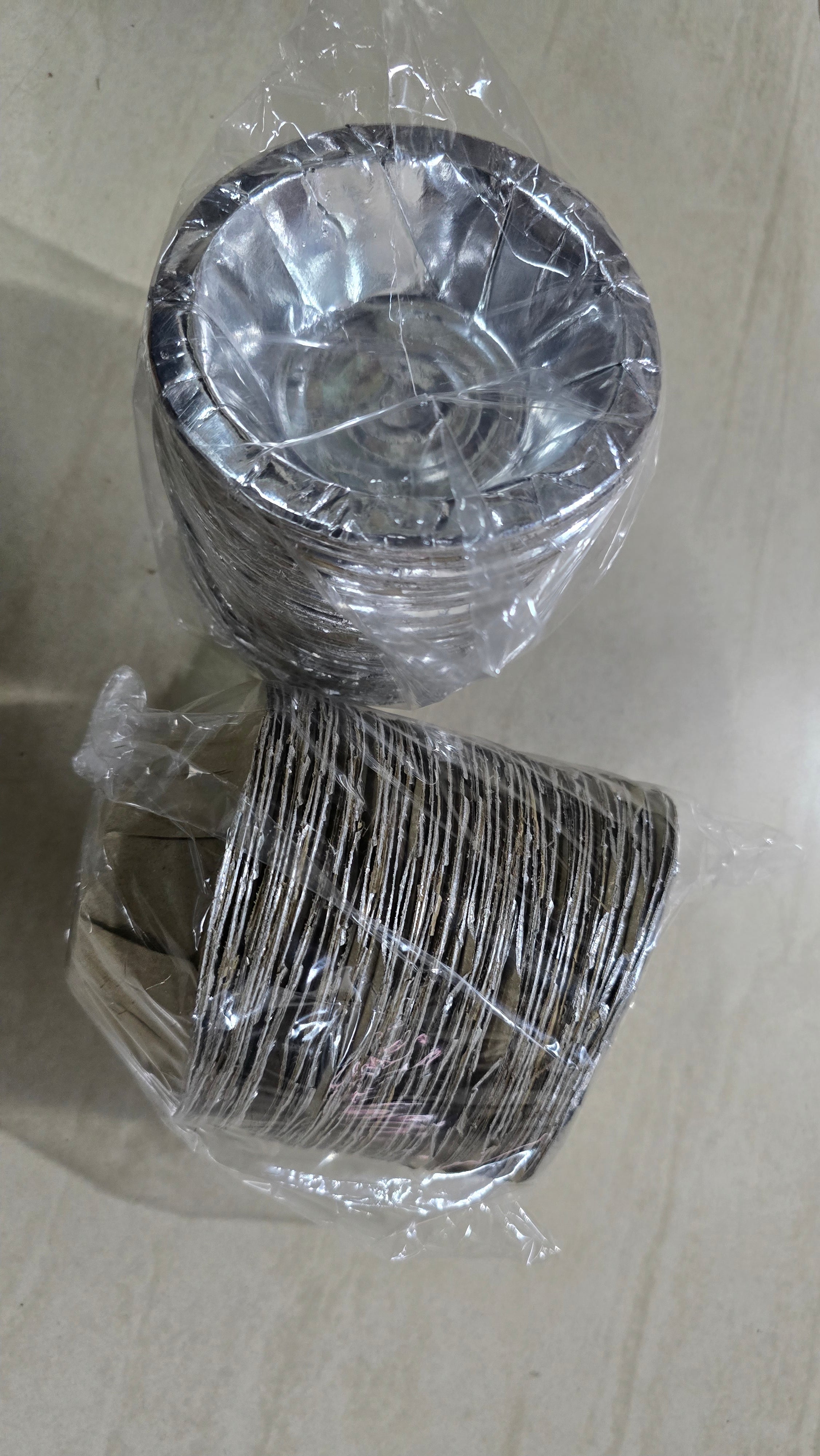 Paper silver coated  Thonnai -70 piece pack