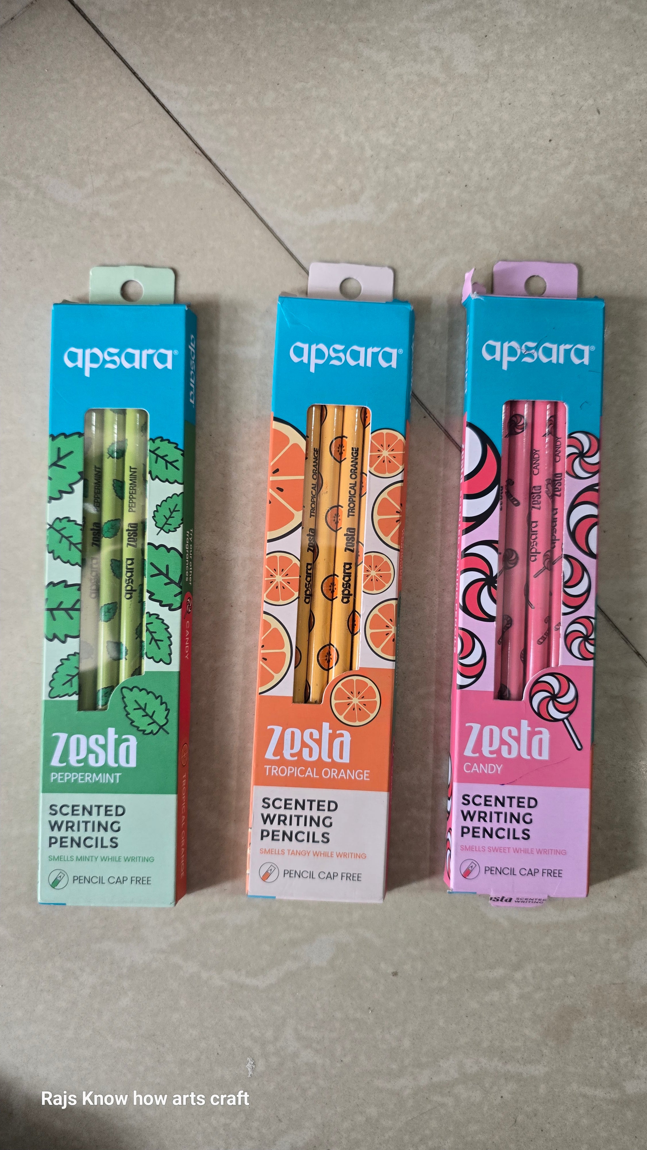 Zesta fragrance pencil -3 fragrance set of 18 pencils.