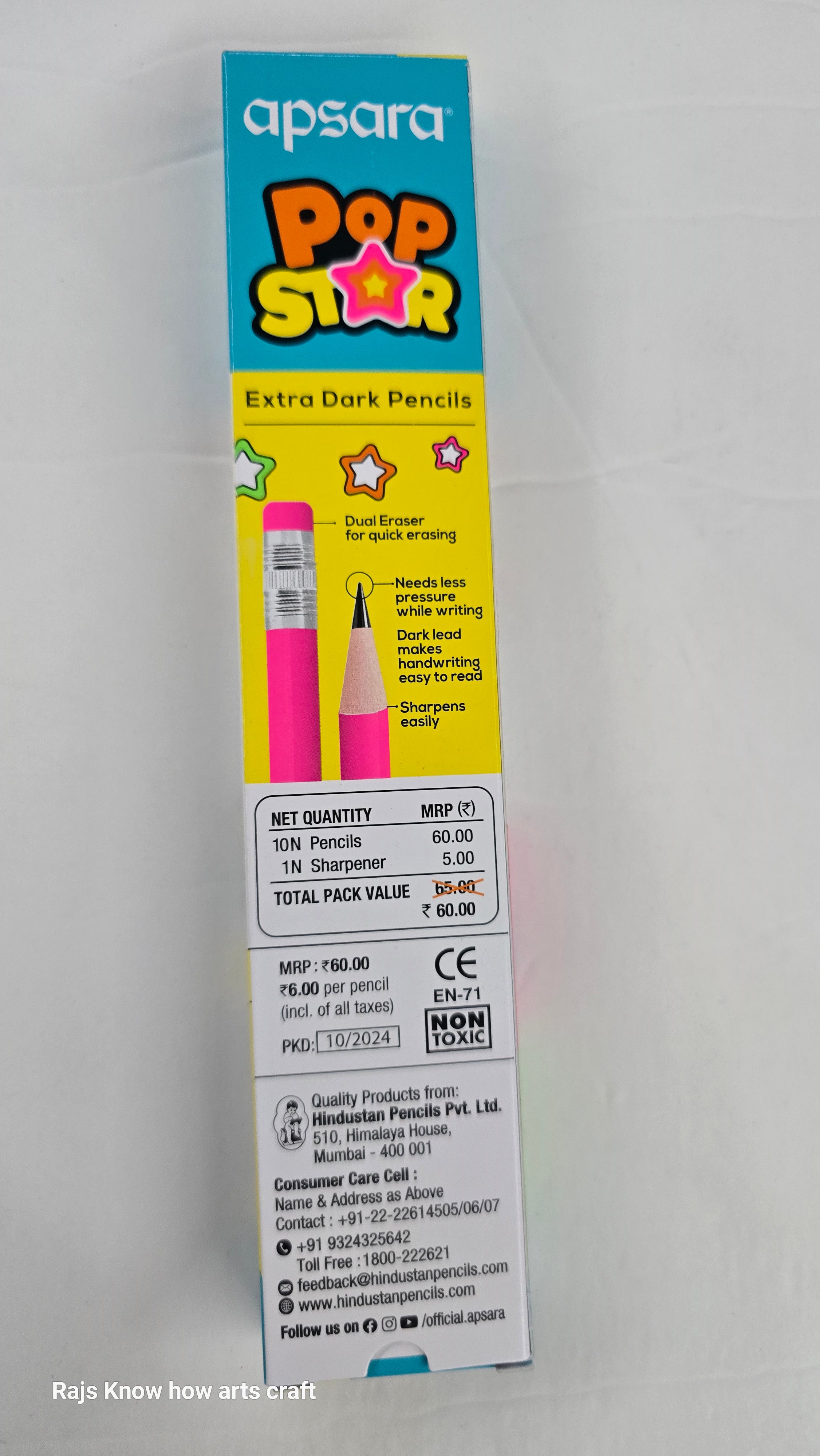 Apsara POP STAR pencil-1 pack of 10 pencil